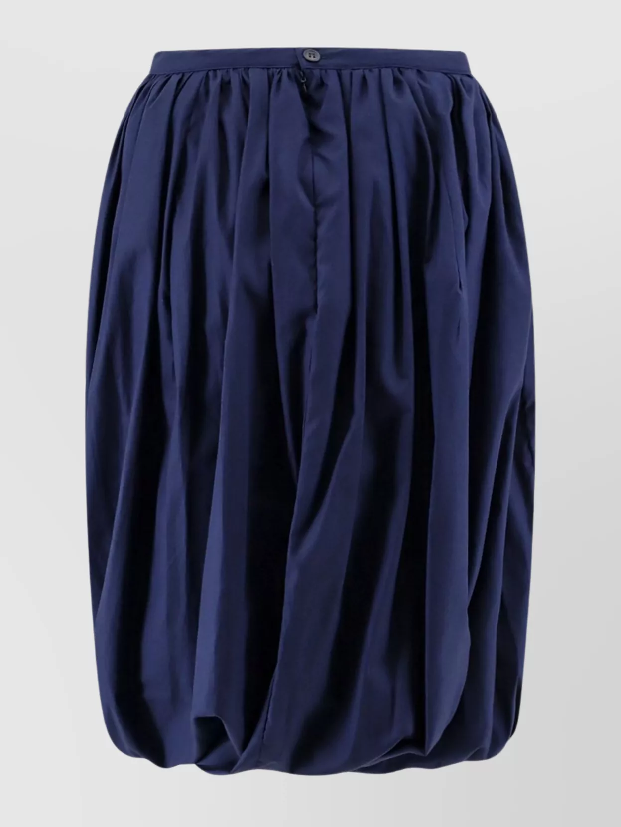Marni Organic Cotton Gathered Skirt In Blue