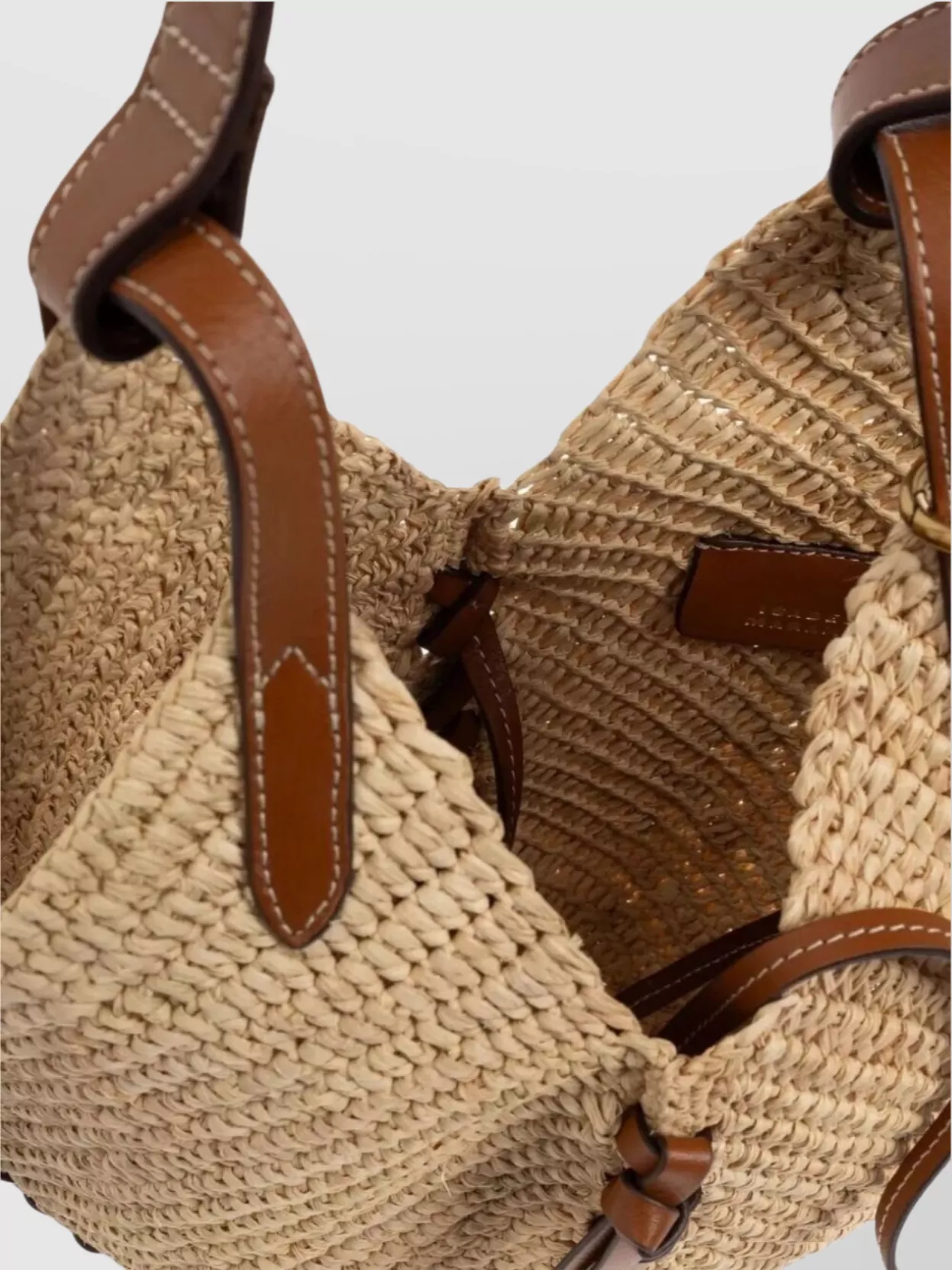 Isabel Marant Small Tampa Raffia Cross-Body Bag