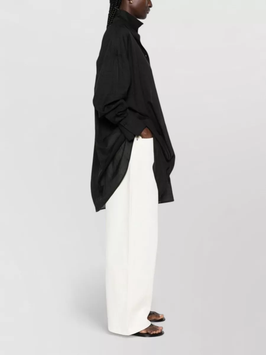 Totême Oversized Monogram Cotton Shirt