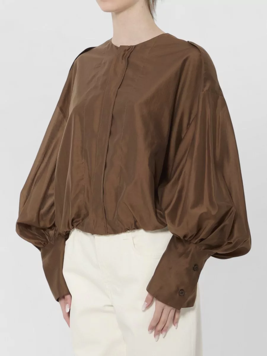 Thelatest Lightweight Muslin Cropped Long-Sleeve Shirt