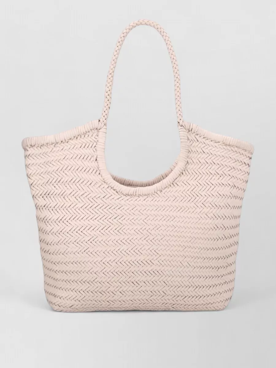 Dragon Diffusion Ns Diagonal Triple Jump Leather Tote Bag