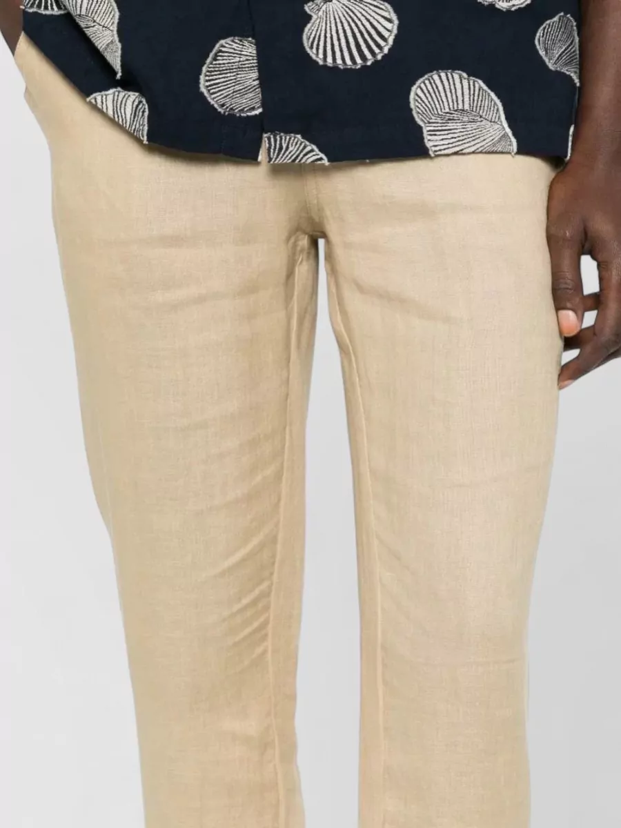 Kiton Trousers Elastic Waistband Side And Back Pockets