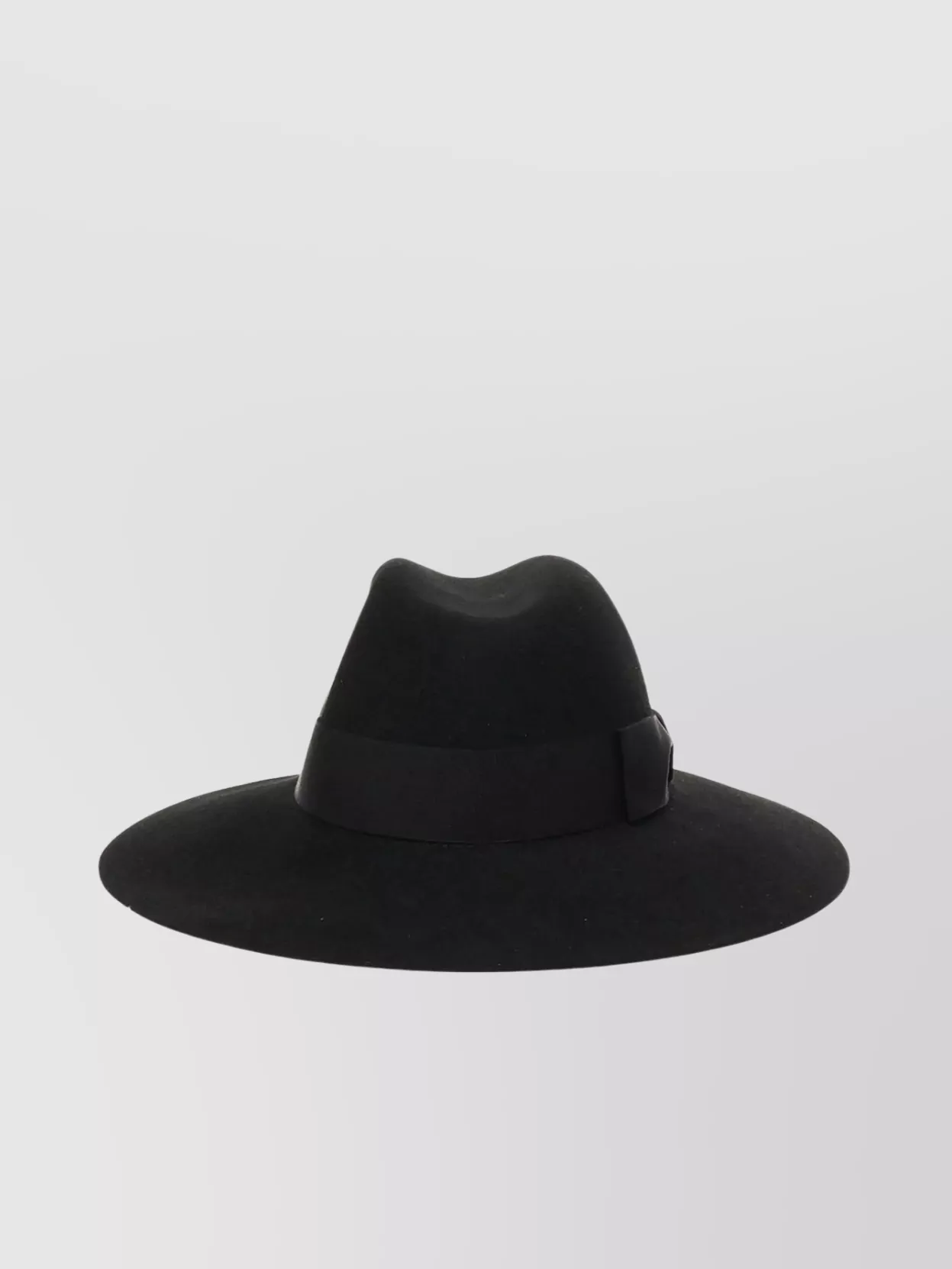 Borsalino Sophie Wide Brim Hat With Ribbon Detail