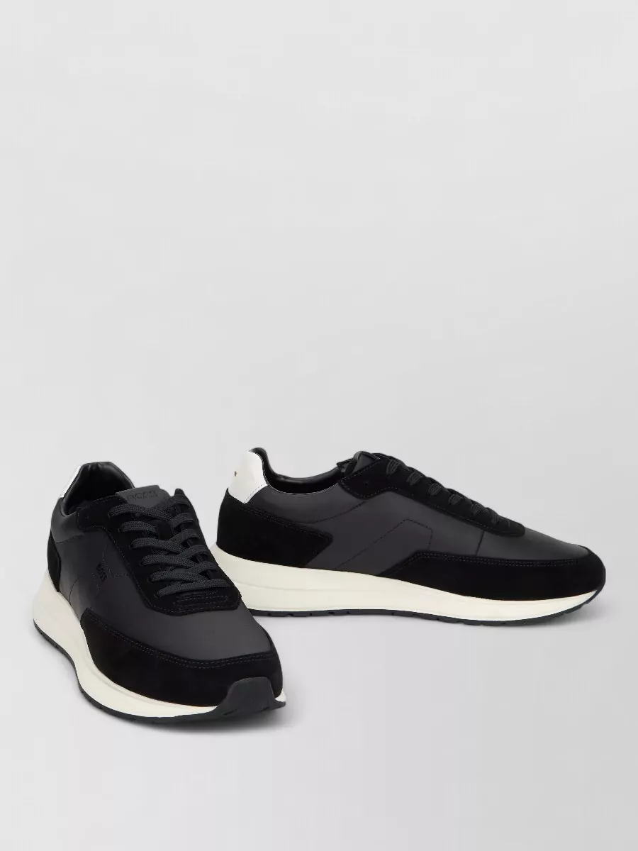 Boss calfskin low-top sneakers