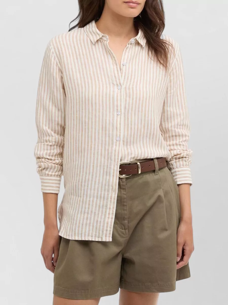 Barbour Striped Collared Shirt Long Sleeves Buttons