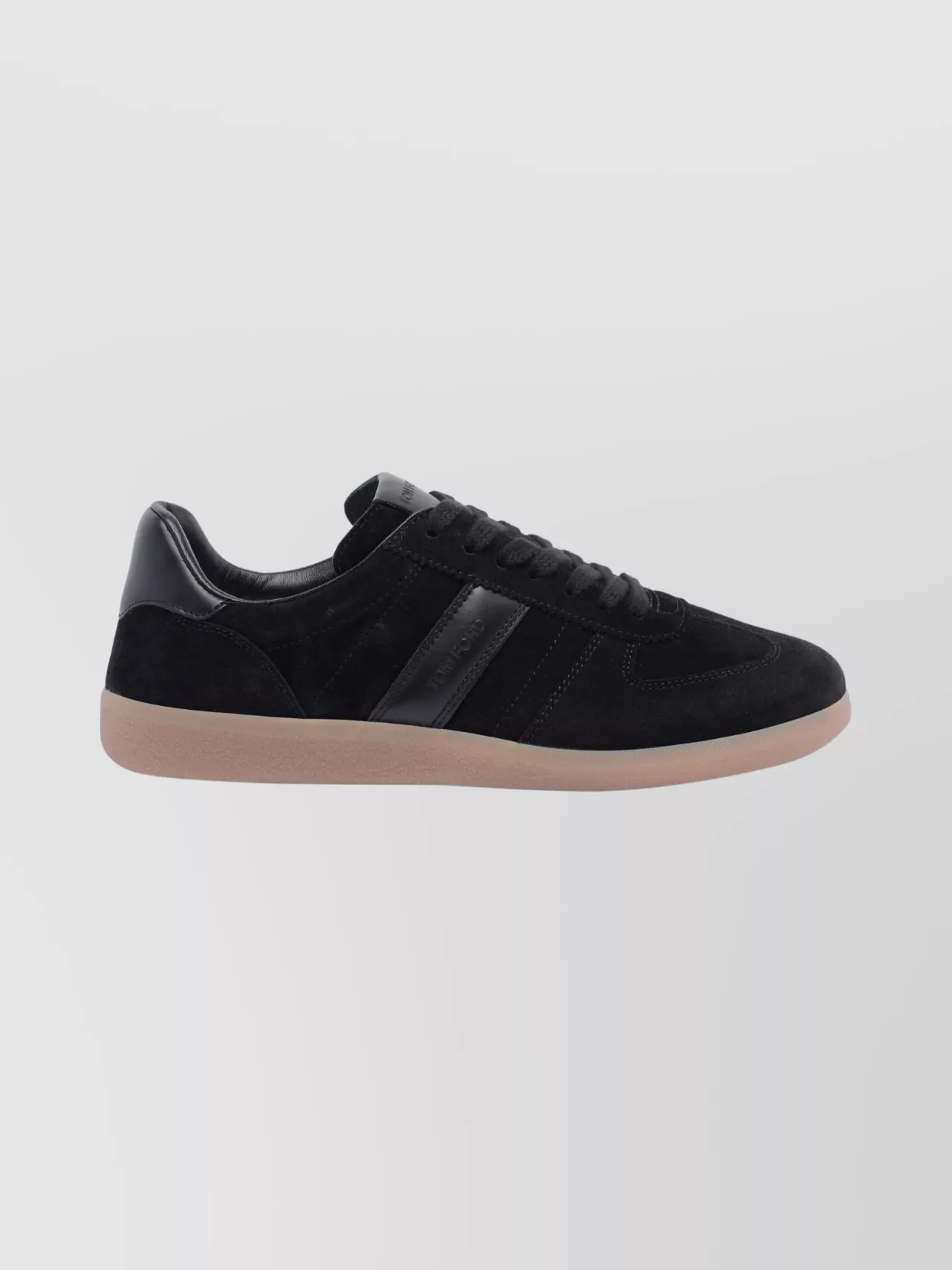 Tom Ford Low Top Round Toe Suede Sneakers