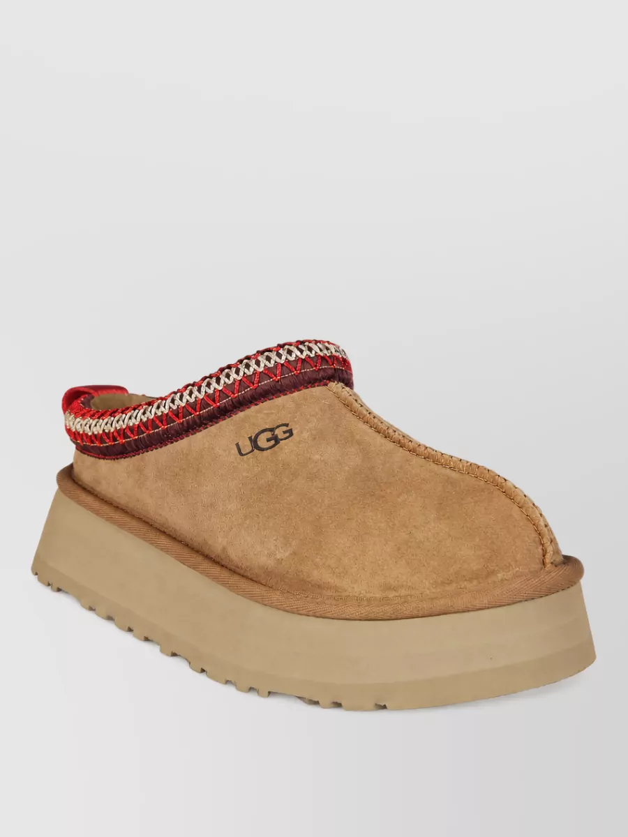 Ugg Leather Platform Slippers