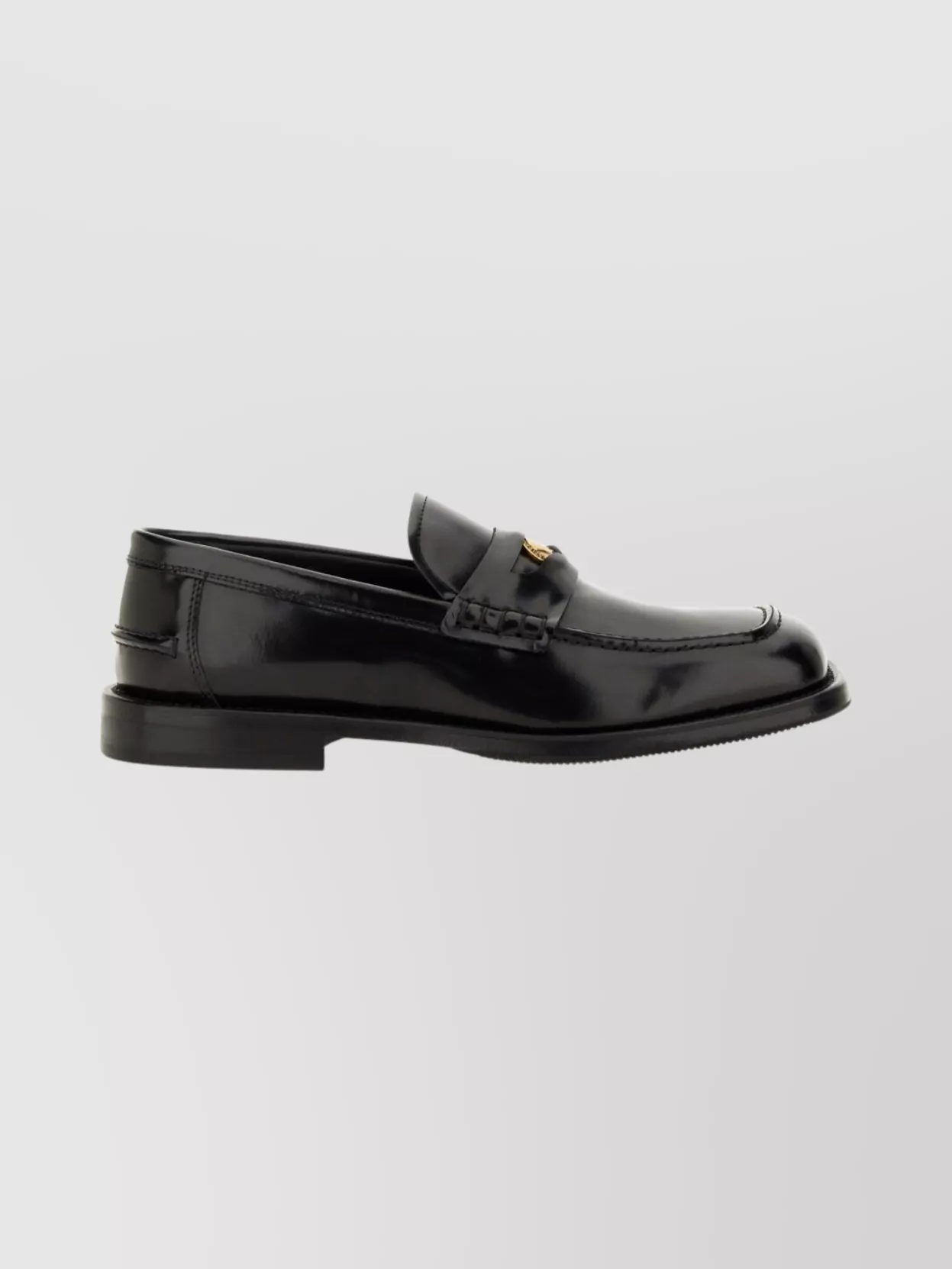 Moschino Square Toe Polished Loafers Berlin Style
