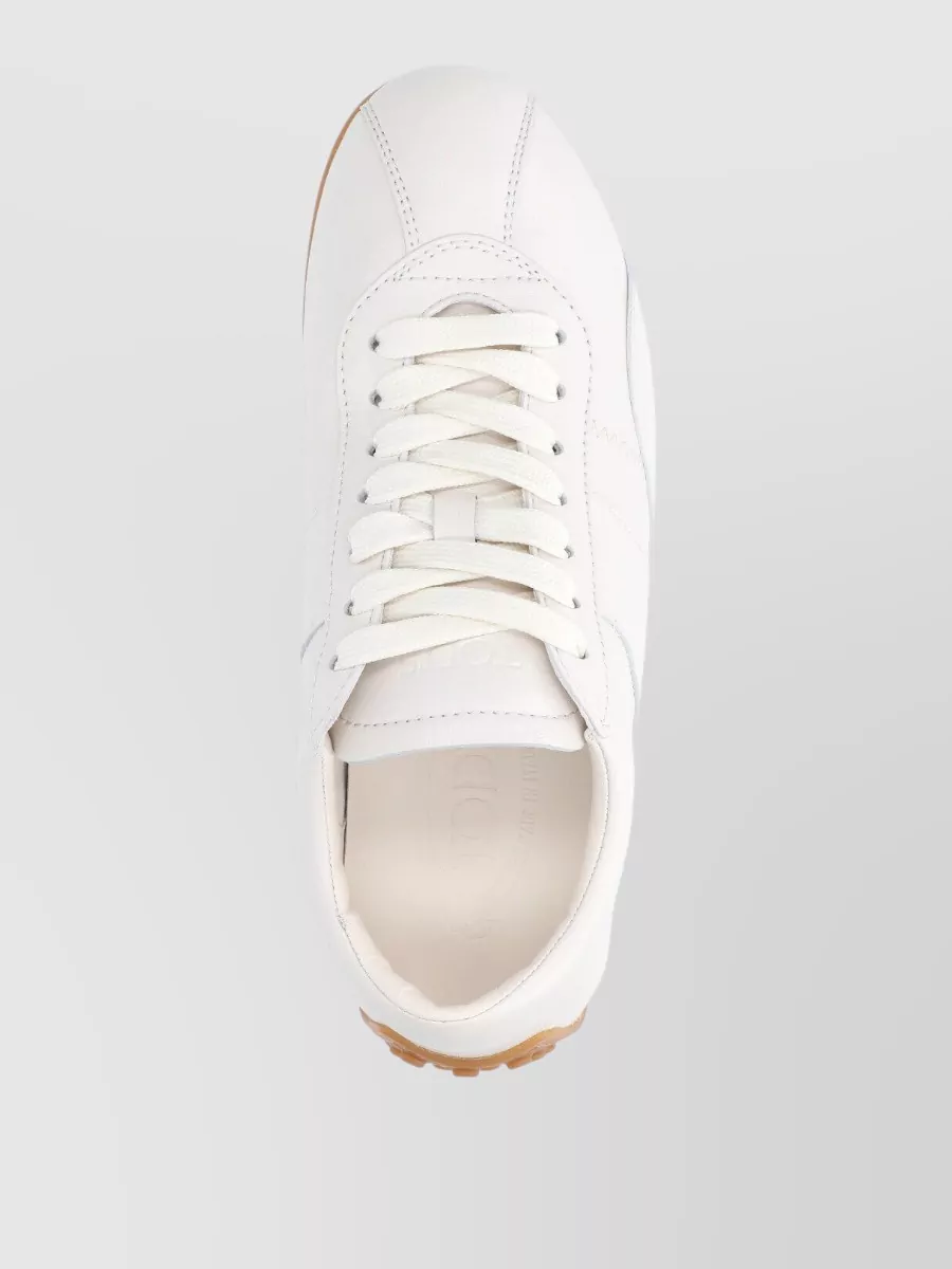Tod's Low Top Sneakers Rubber Sole Stitching