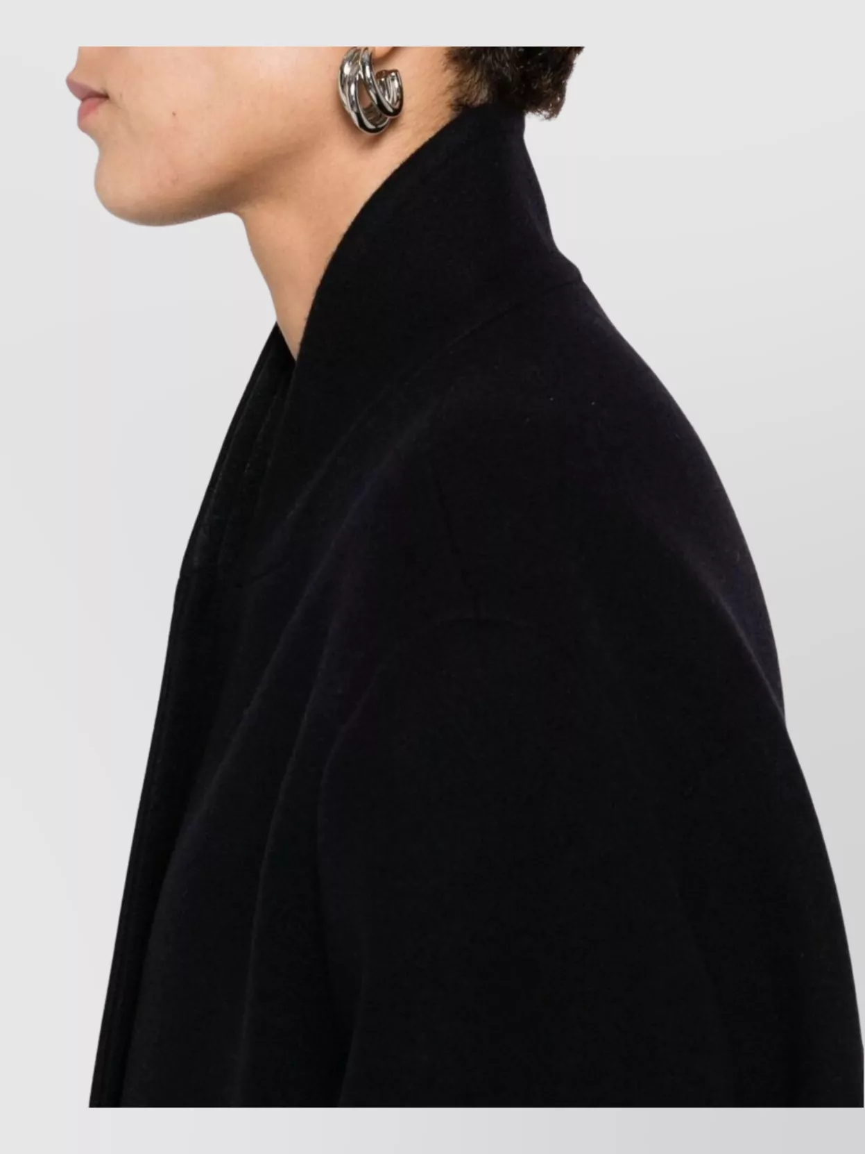 Studio Nicholson Wool Coat Featuring High Collar And Long Sleeves