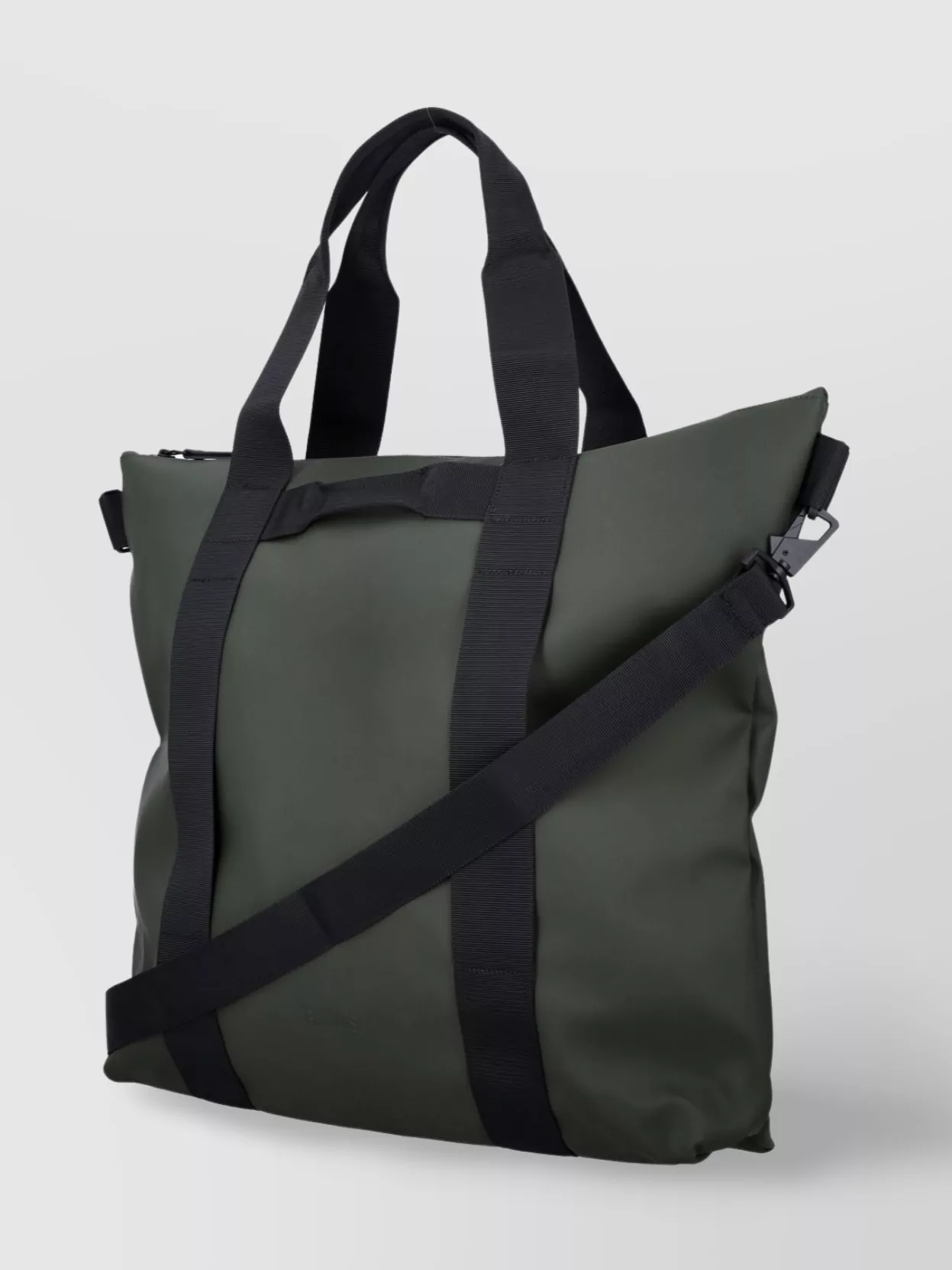 Rains Tote Bag With Top Handles And Adjustable Shoulder Strap