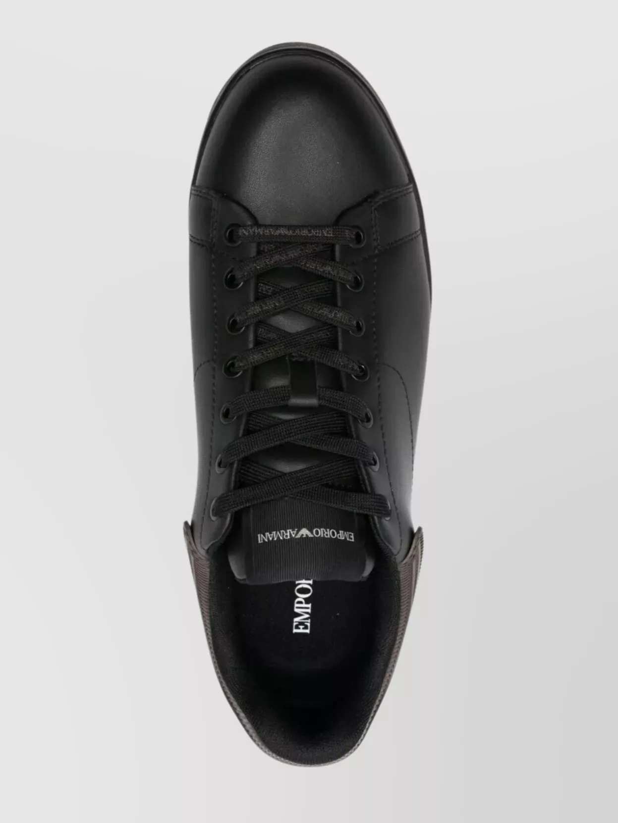 Emporio Armani Round Toe Flat Sole Padded Collar