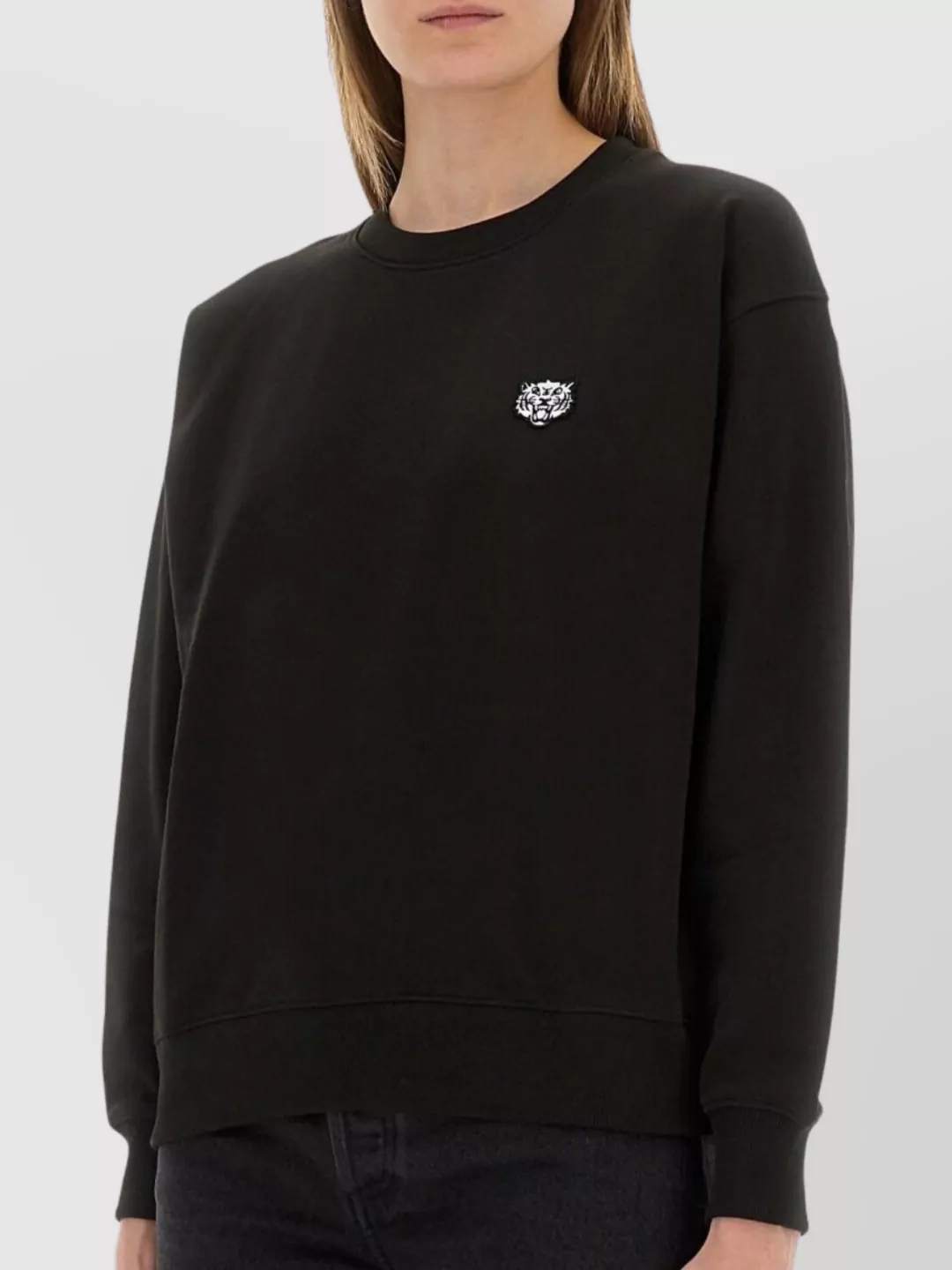 Kenzo Tiger Patch Cotton Sweatshirt