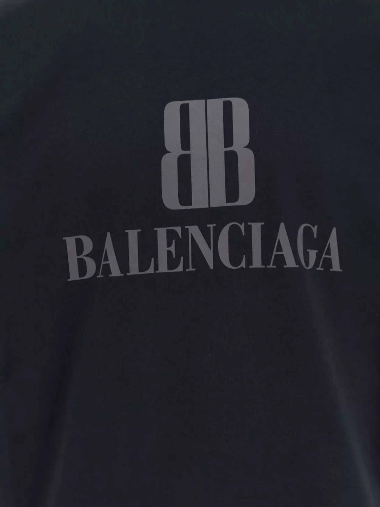 Balenciaga Logo Cotton Crew-Neck T-Shirt