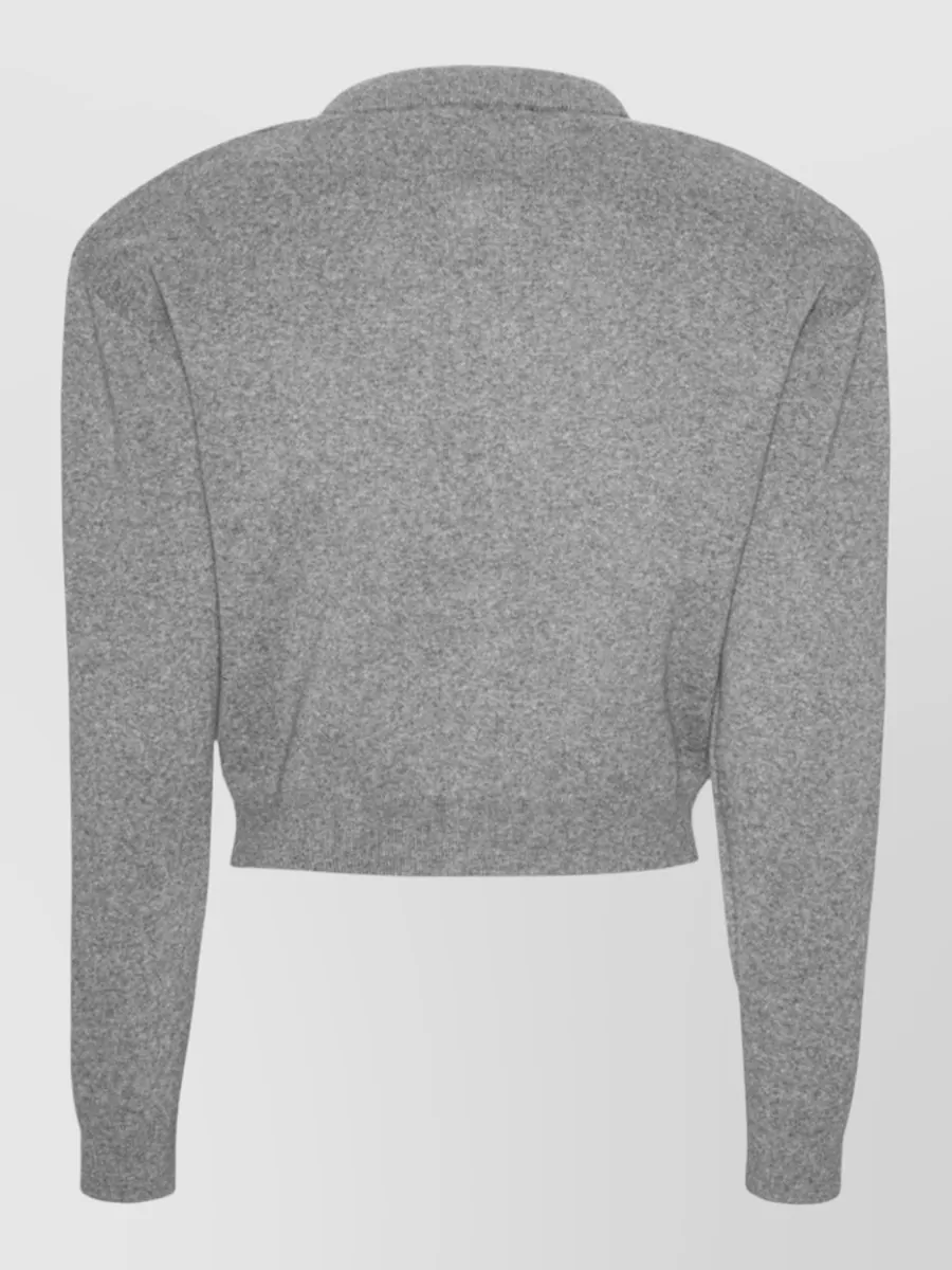 Rotate Cropped Cashmere Cardigan