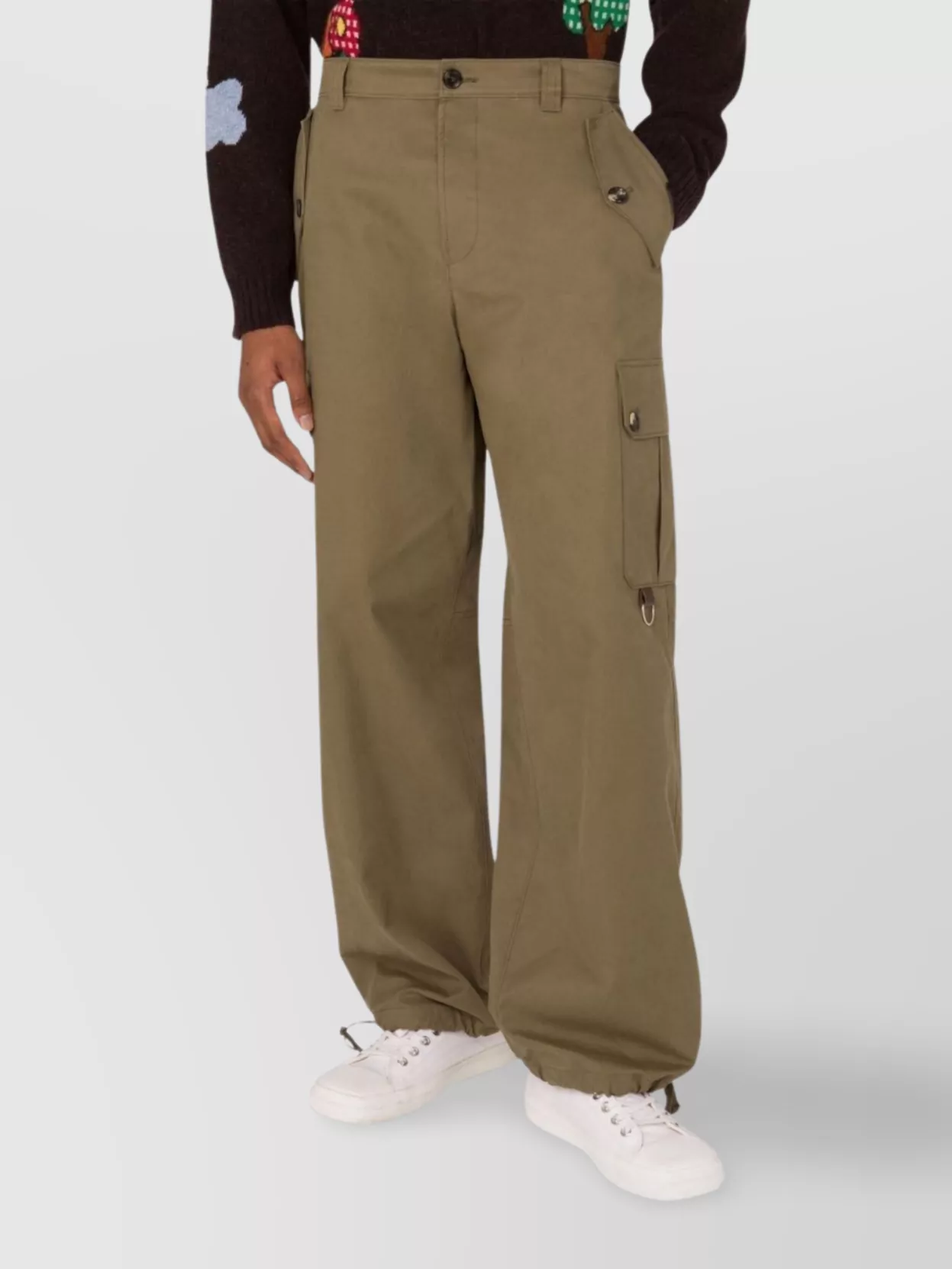 Moschino Straight Leg Trousers Cargo Pockets