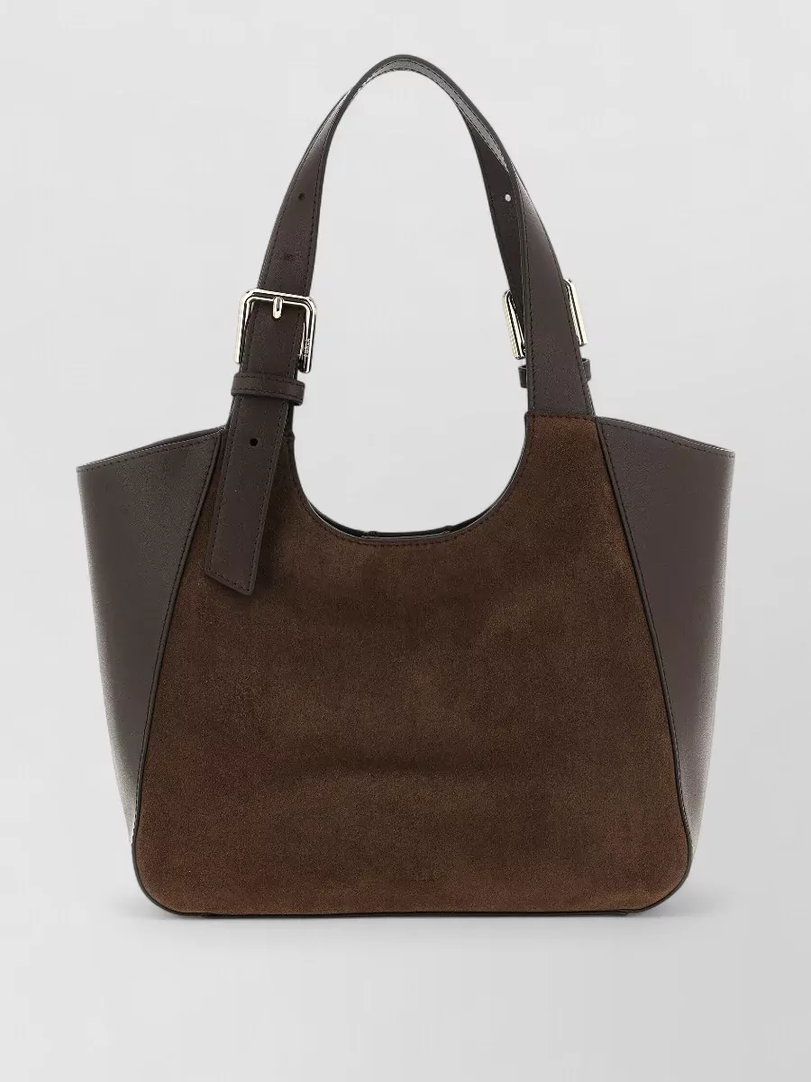 Furla calfskin leather tote bag