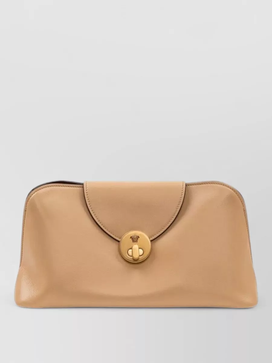Versace small lamb leather clutch bag