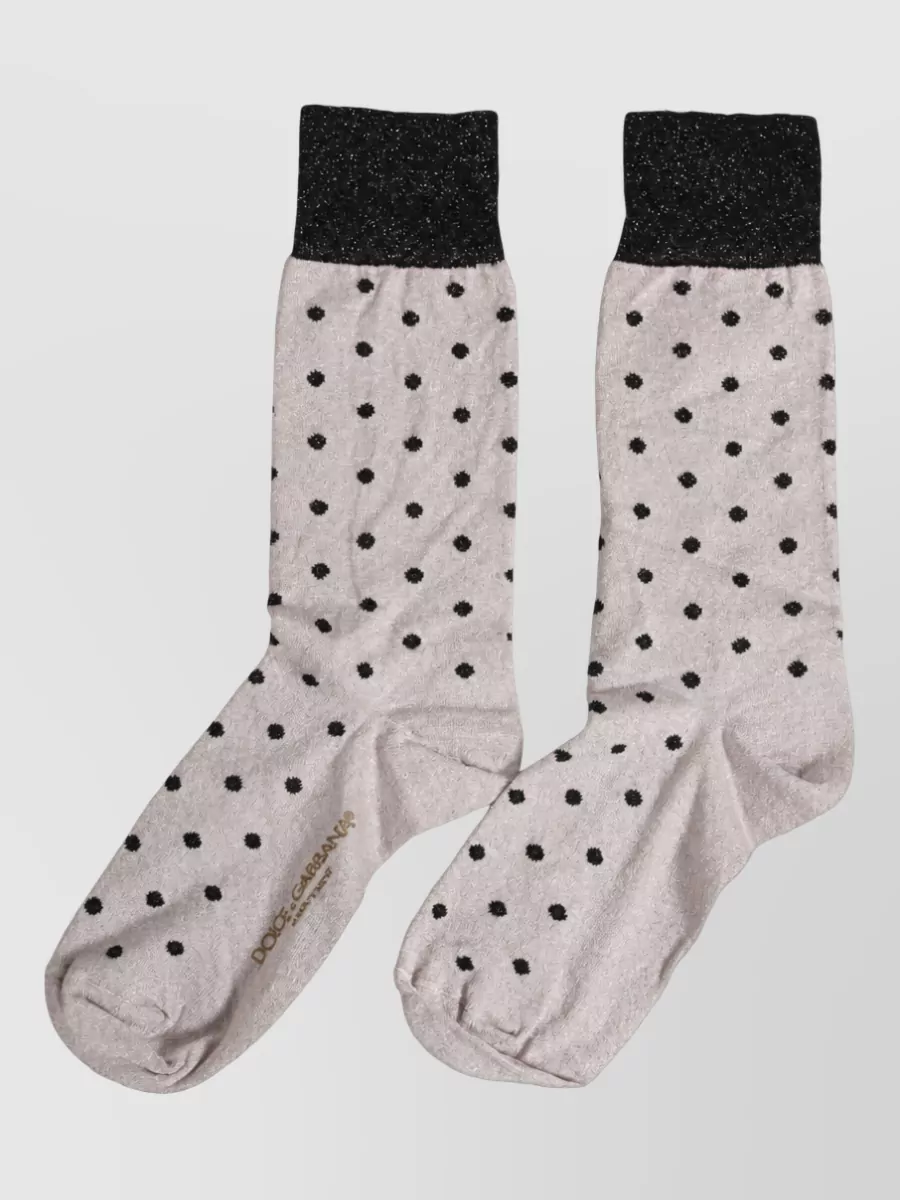 Dolce&Gabbana Dotted Stretch Socks