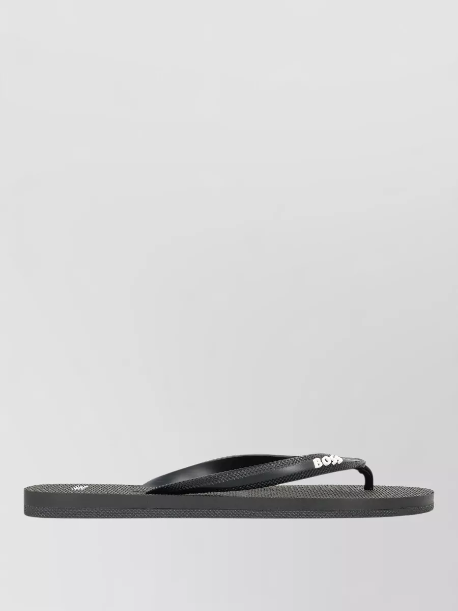Boss rubber flip flops