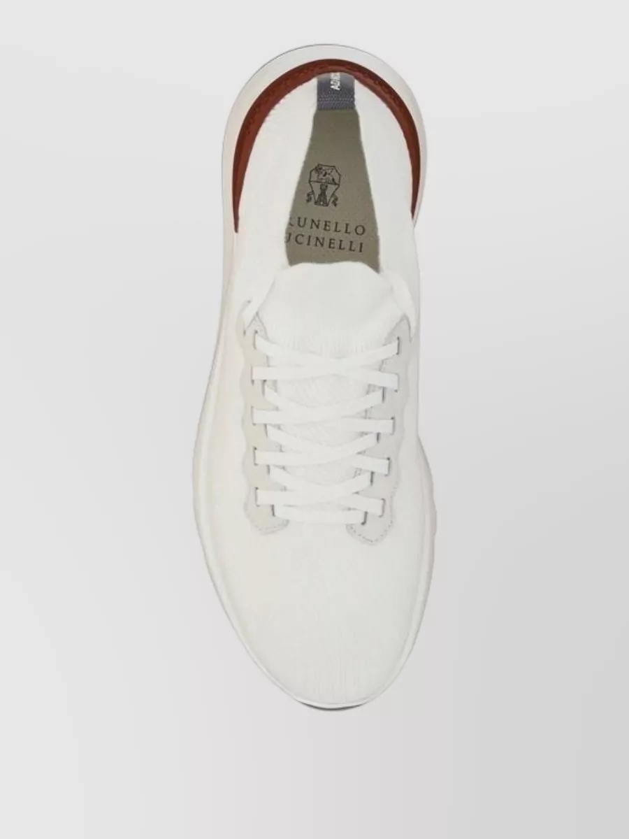 Brunello Cucinelli Knit Low-Top Sneakers