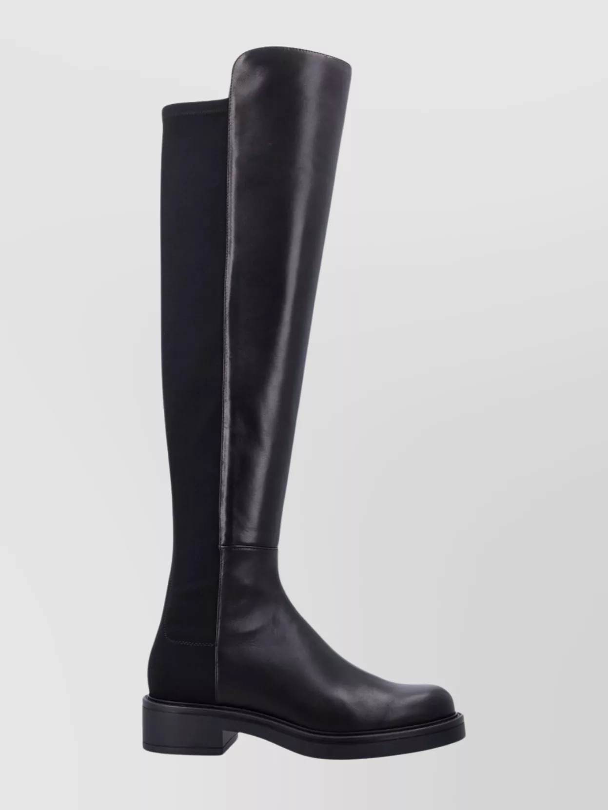Stuart Weitzman Knee-high Leather Block Heel Boot