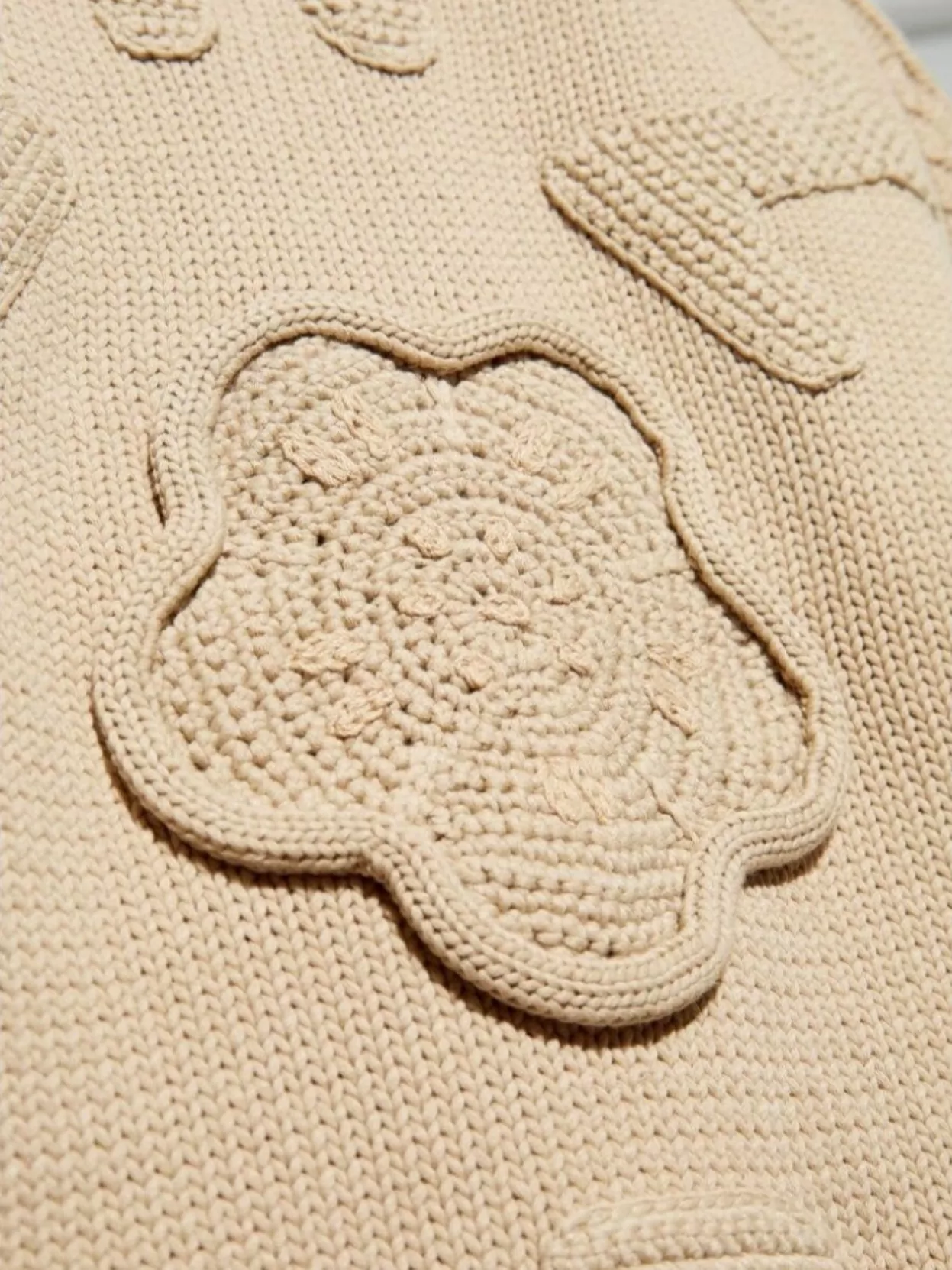 Kenzo Crewneck Floral Appliqué Sweater