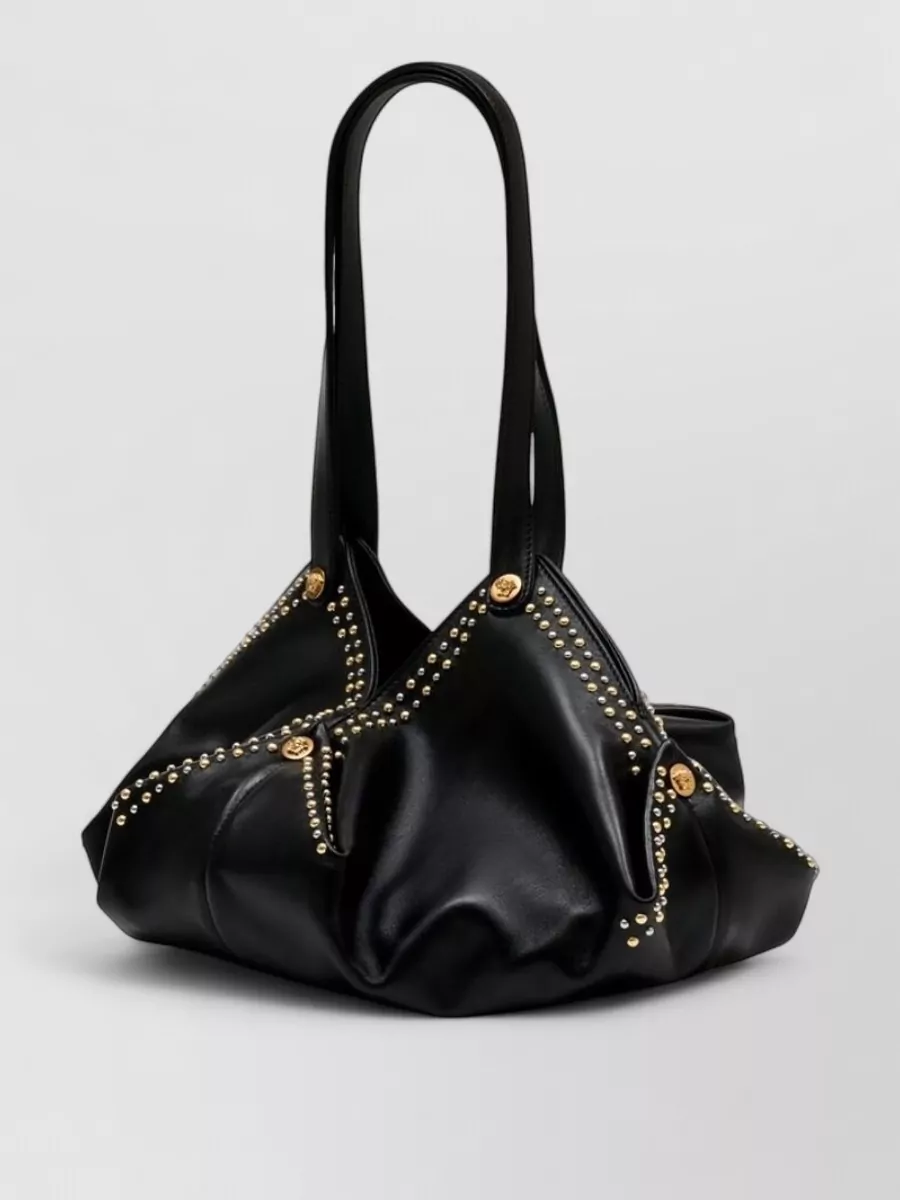 Versace Protea Lambskin Leather Shoulder Bag