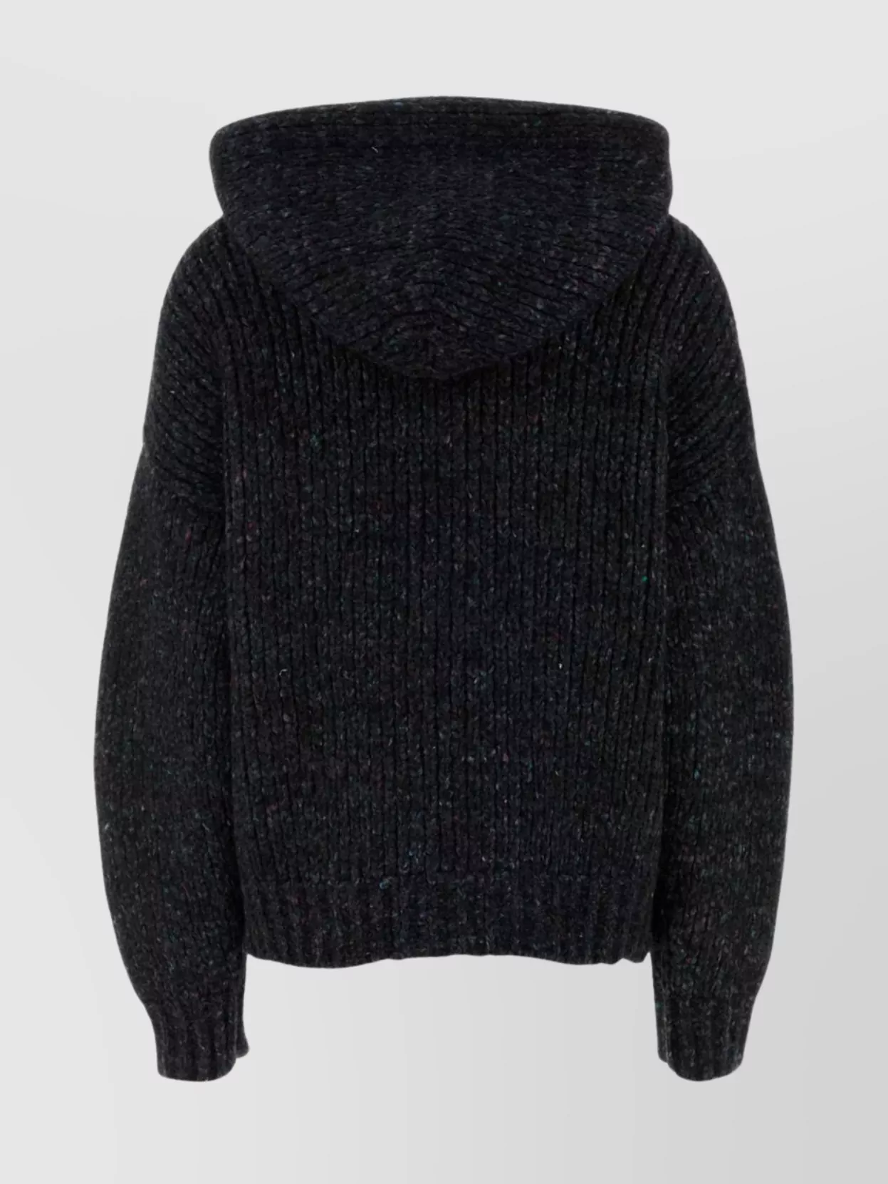 Alexander Wang Oversized Hooded Sweatshirt In Wool Blend In Blue
