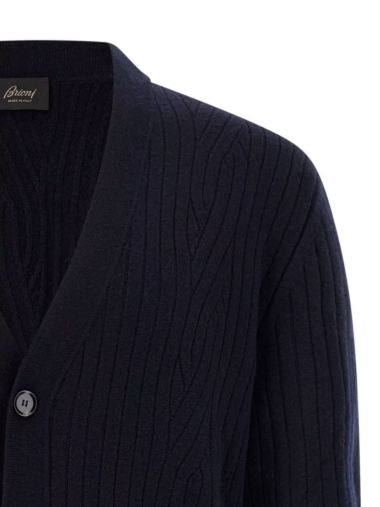 Brioni Textured Cardigan With Pockets And Sleeves