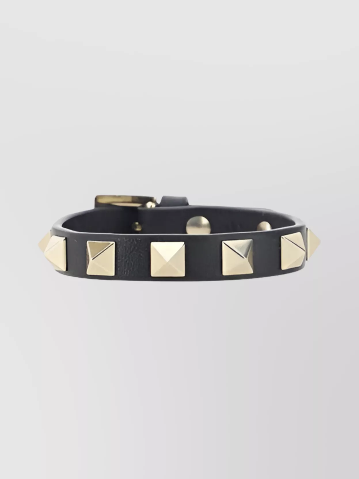 Shop Valentino Rockstud Studs Leather Bracelet