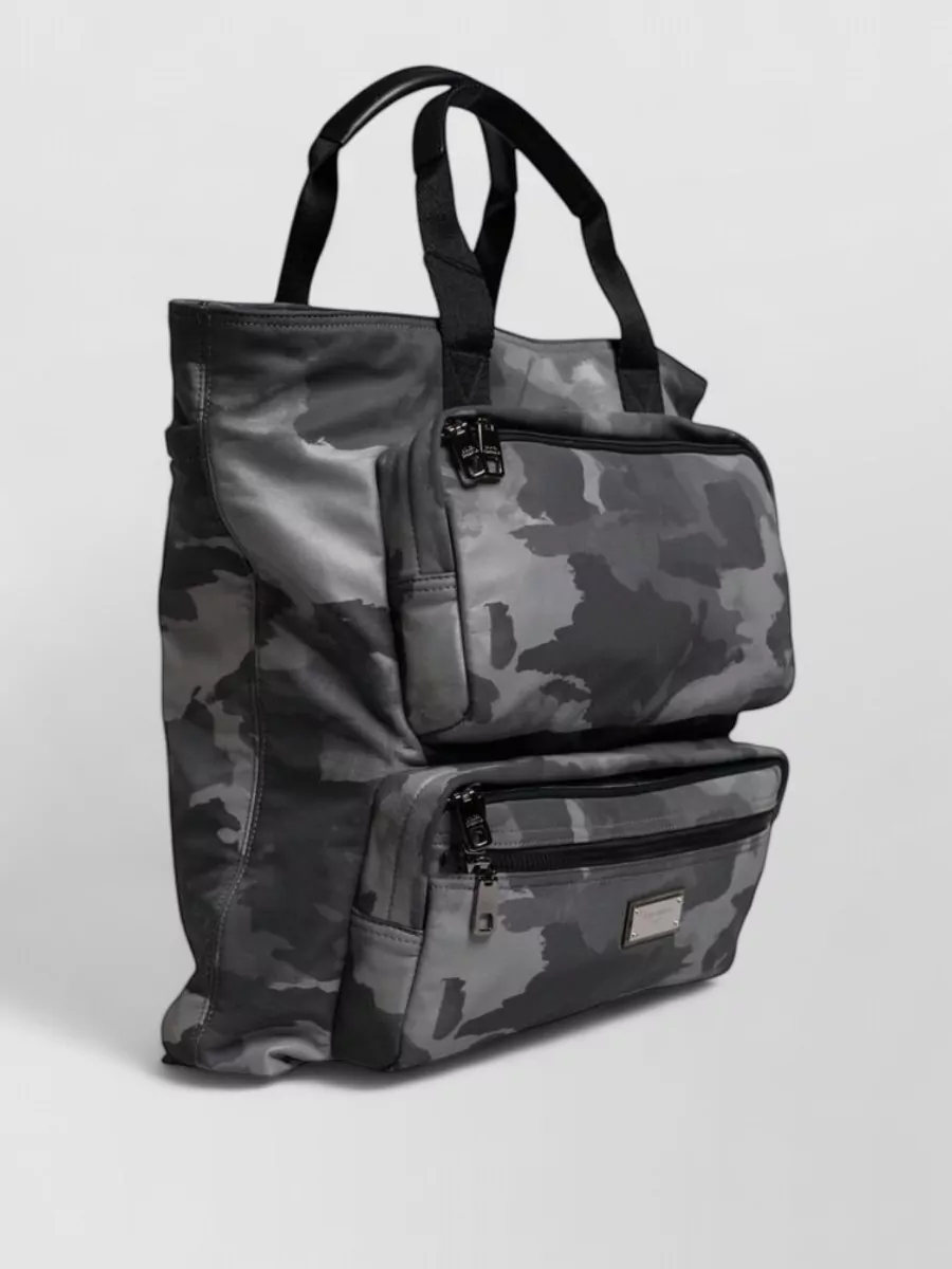 Dolce&Gabbana Camouflage Cotton Tote Bag