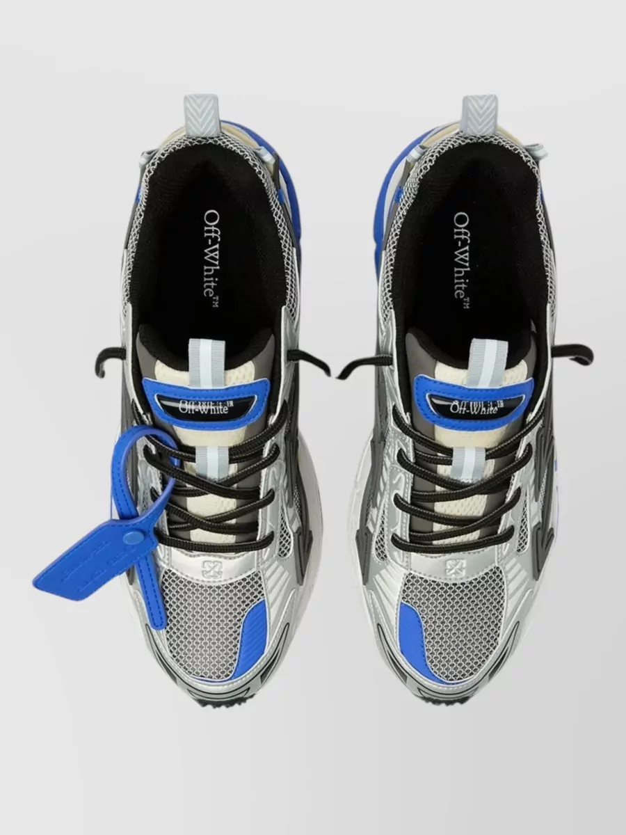 Off-White Paneled Low-Top Sneakers