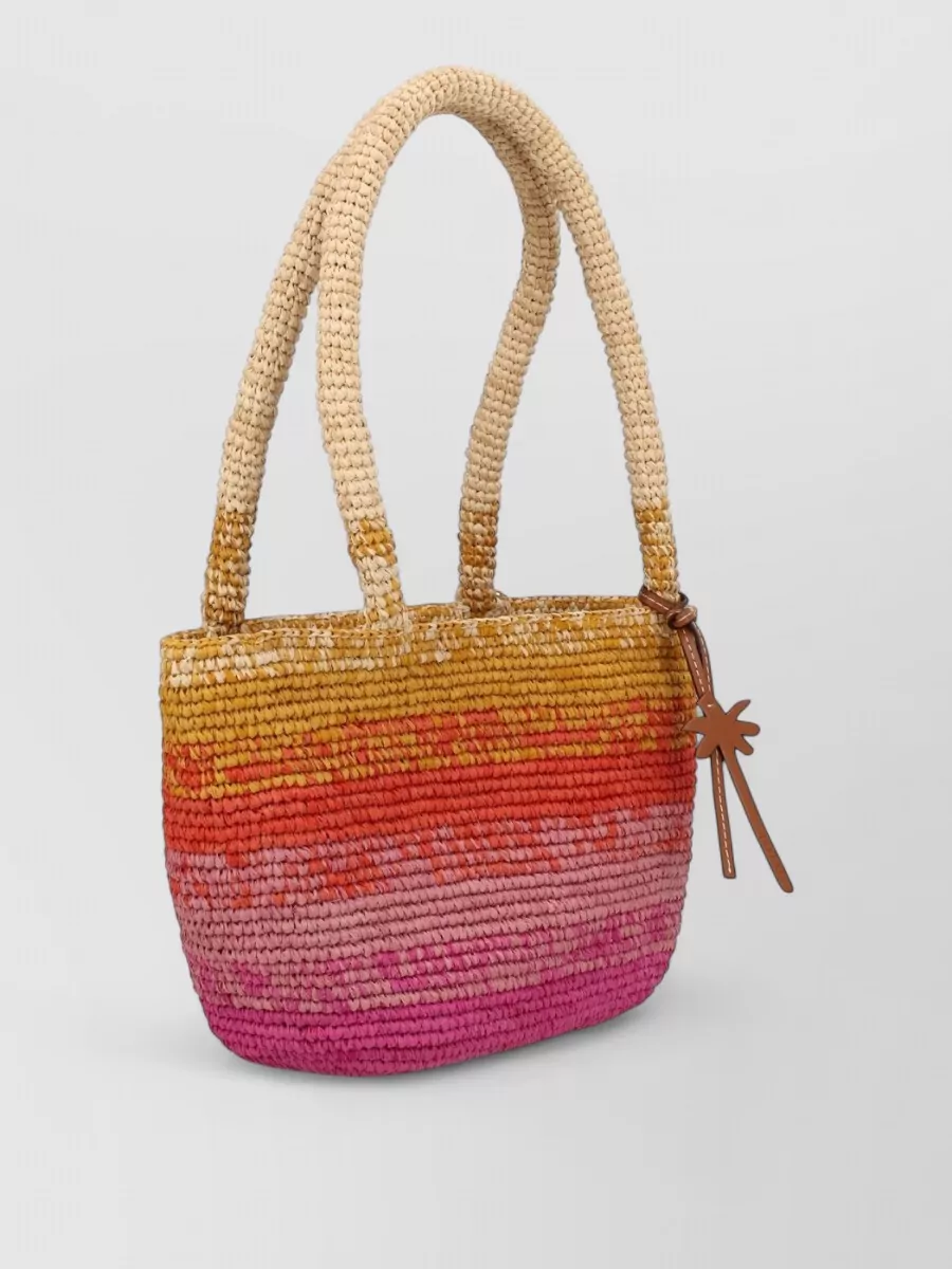 Manebi Raffia Tote Shoulder Bag