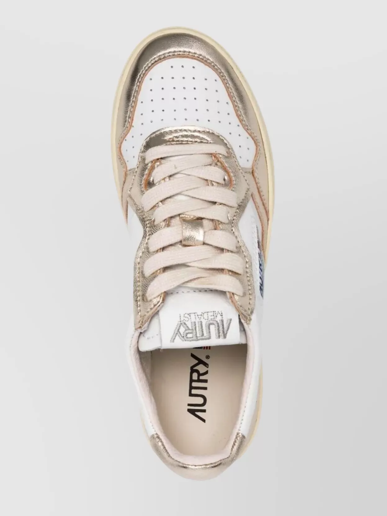 Autry "low Top Medalist" Leather Sneakers In Multi