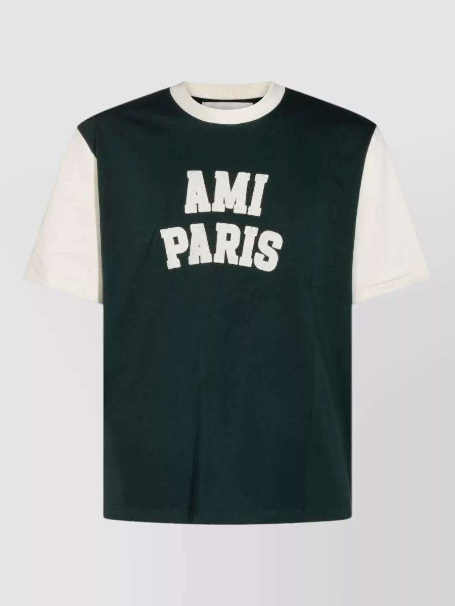 Ami Paris cotton logo t-shirt