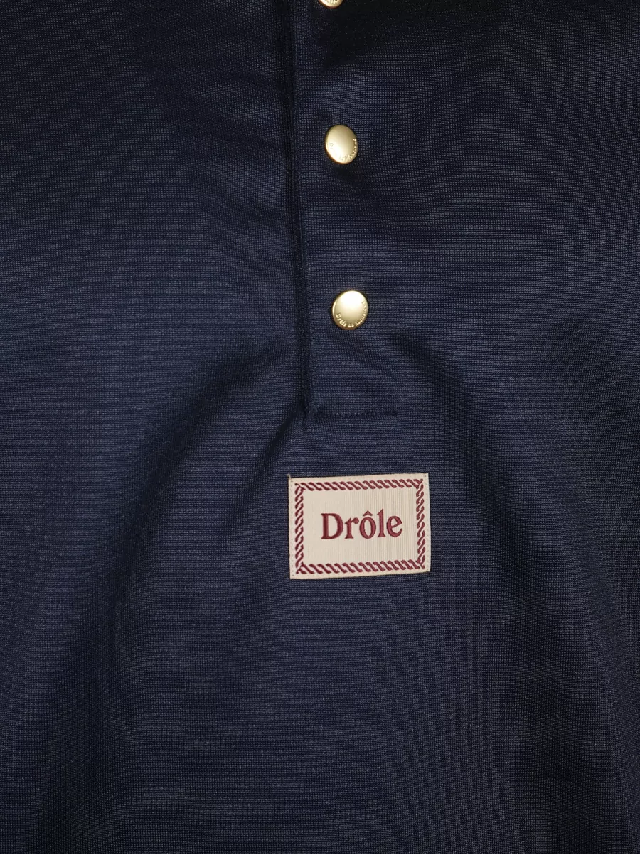Drôle De Monsieur Long Sleeve Polo Shirt Featuring Logo