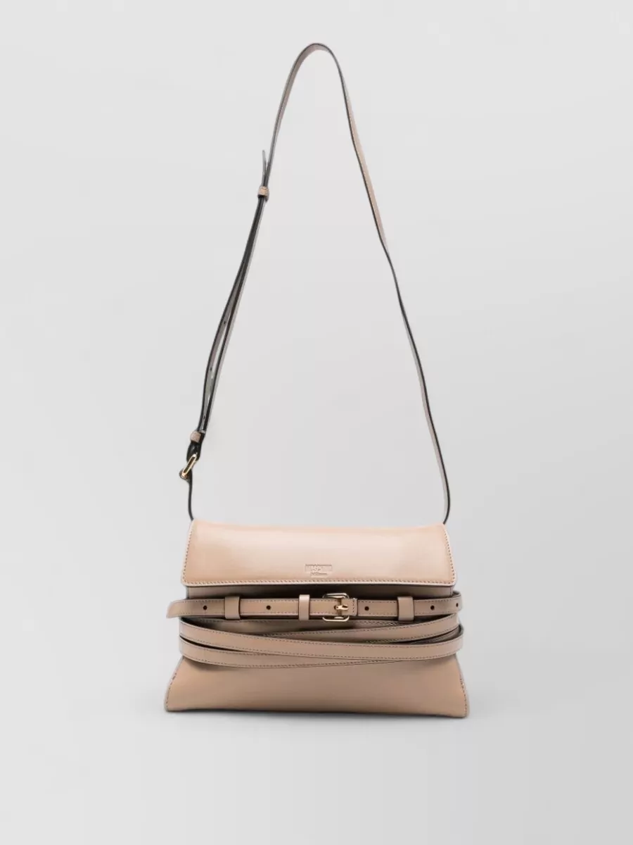 Moschino leather clutch bag
