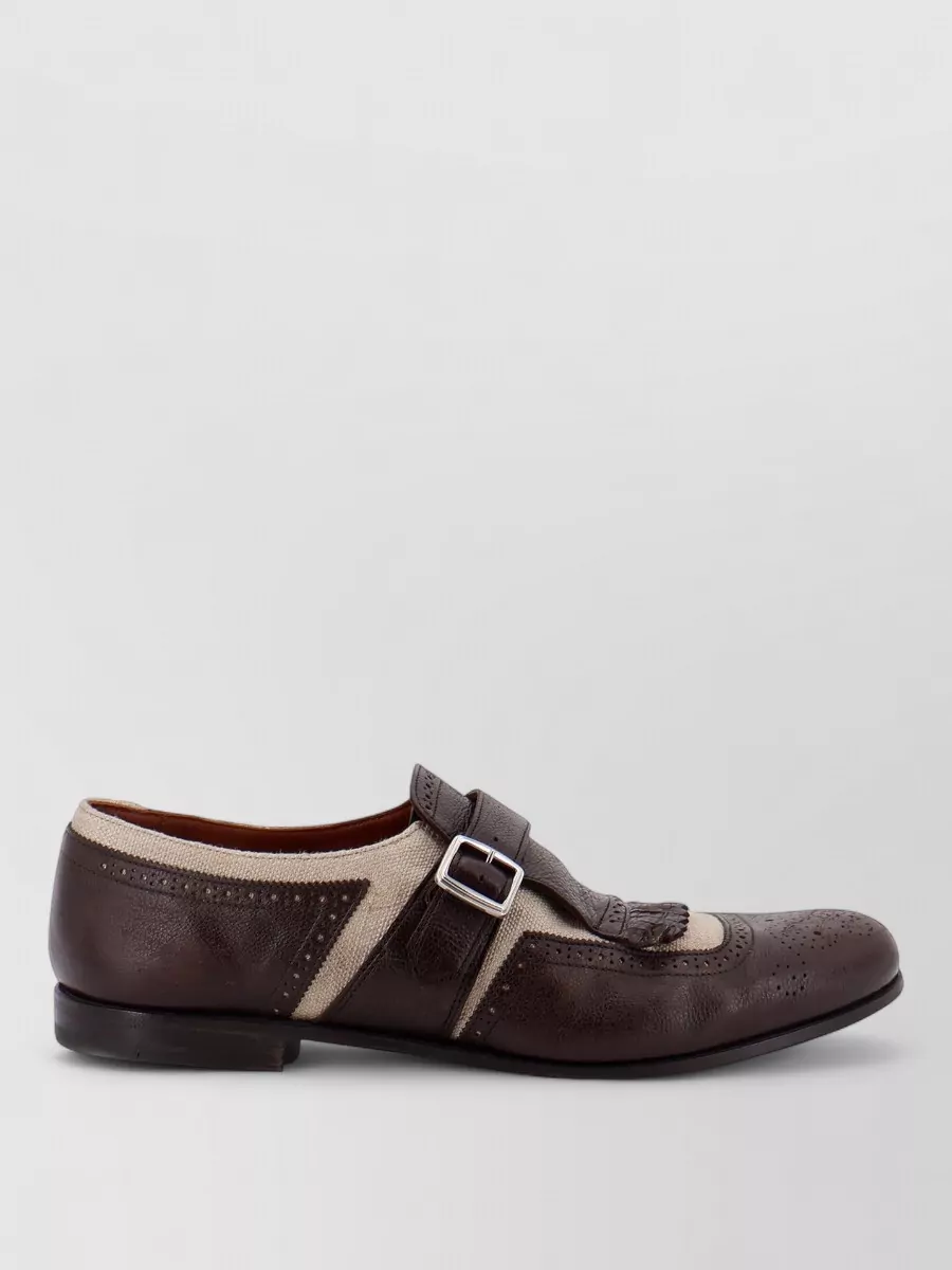 Church's Leather Monk Shoes