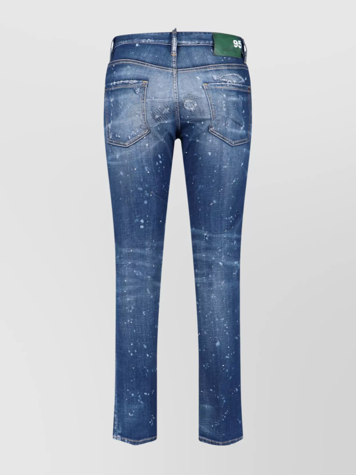 デニム・ジーパン Dsquared2 Ripped Denim Jeans With Silk Satin Accents Dsquared2 Ripped Denim With Silk Satin Accents | THE LIST