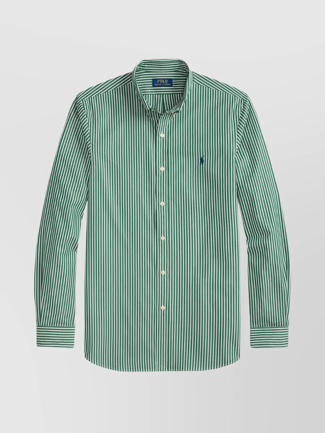Polo Ralph Lauren Shirt Striped Pattern Collar Button-down In Green
