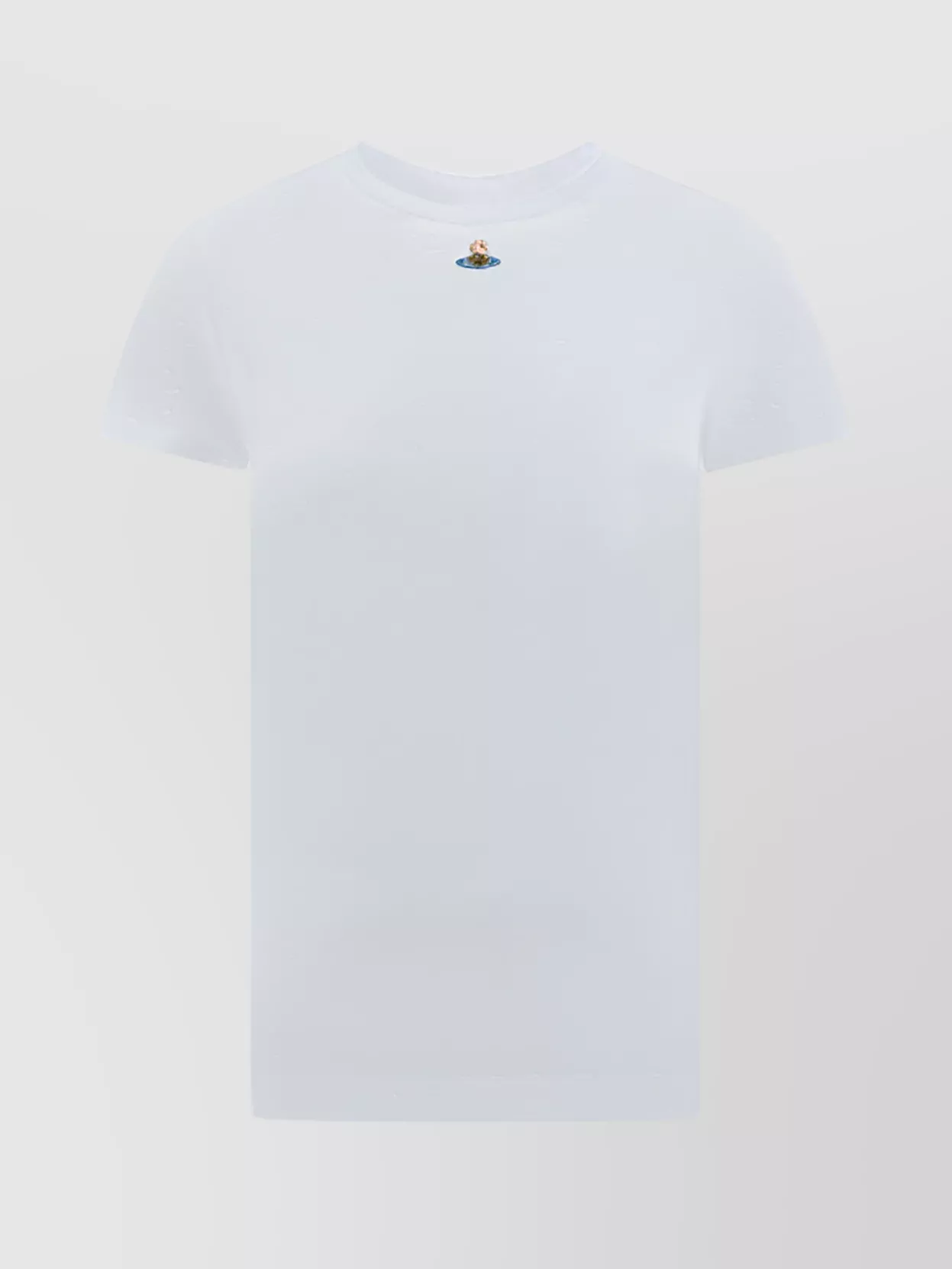 Shop Vivienne Westwood Cotton Crew Neck T-shirt With Short Sleeves