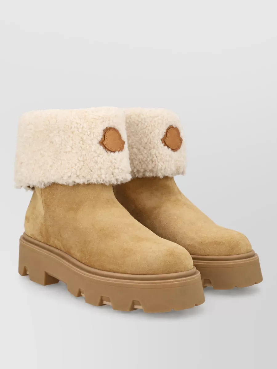 Moncler Suede Ankle Boots