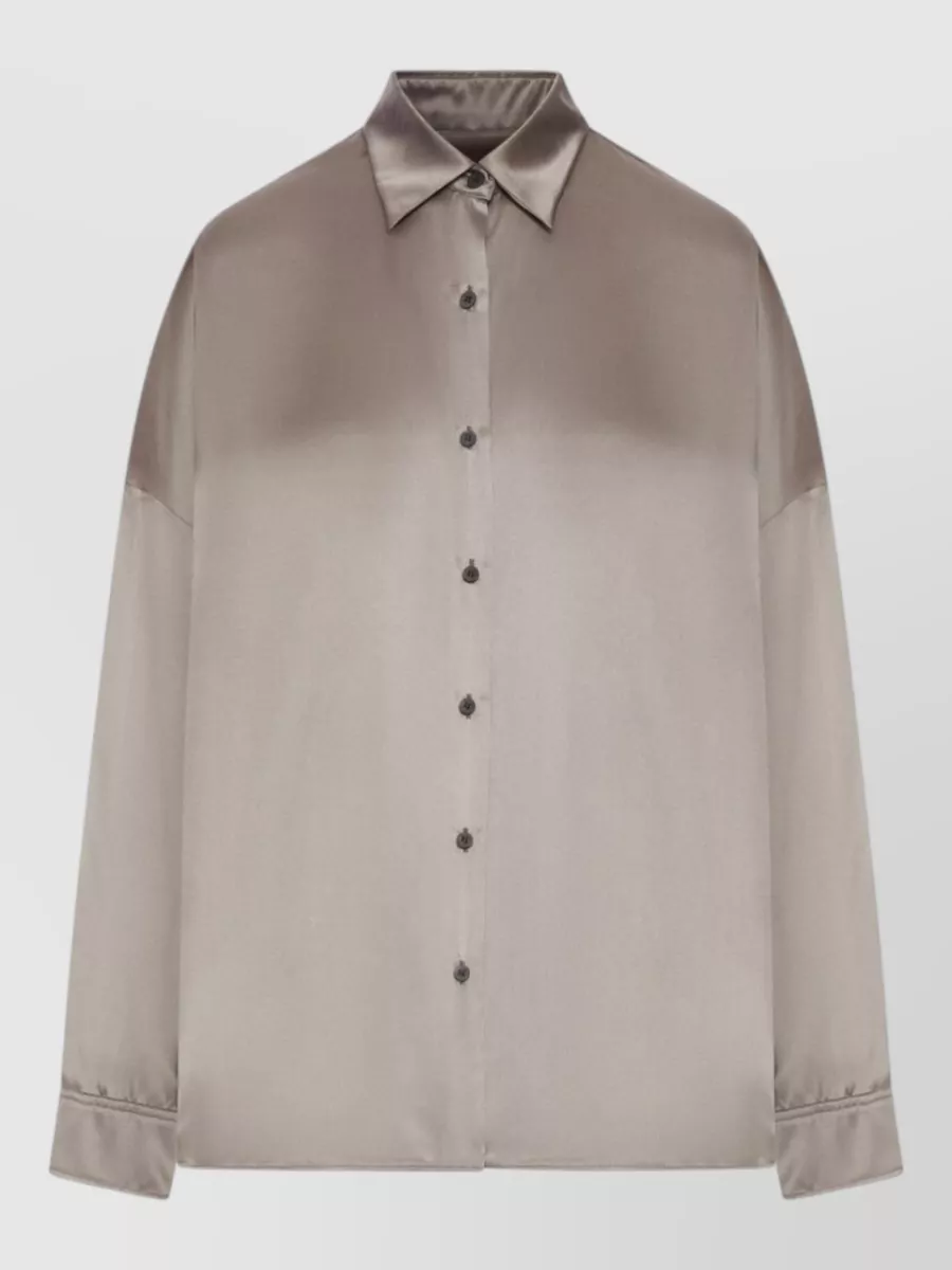 Dries Van Noten Silk oversized asymmetric shirt