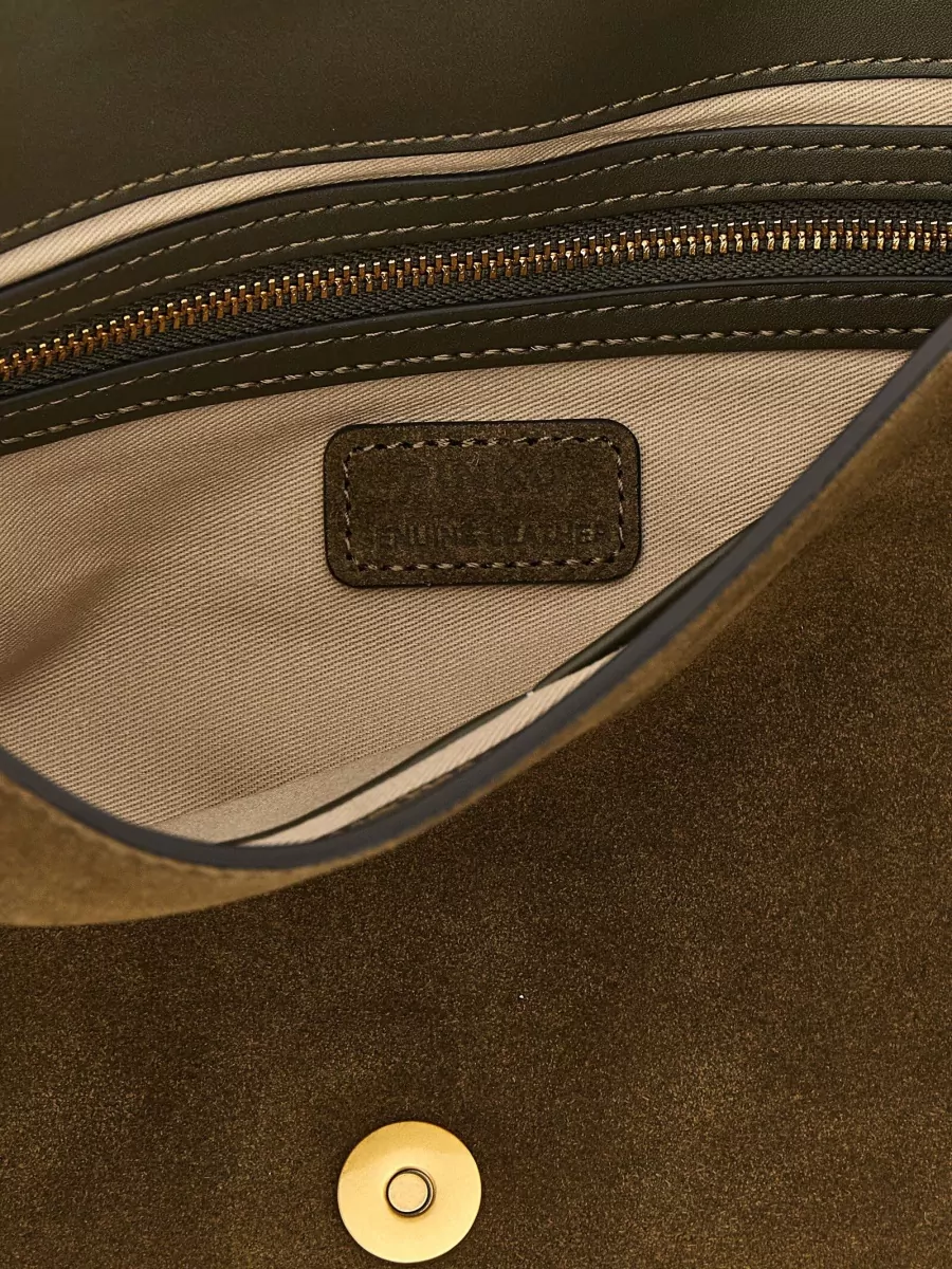 Pinko Love Bag Medium Leather Clutch Bag