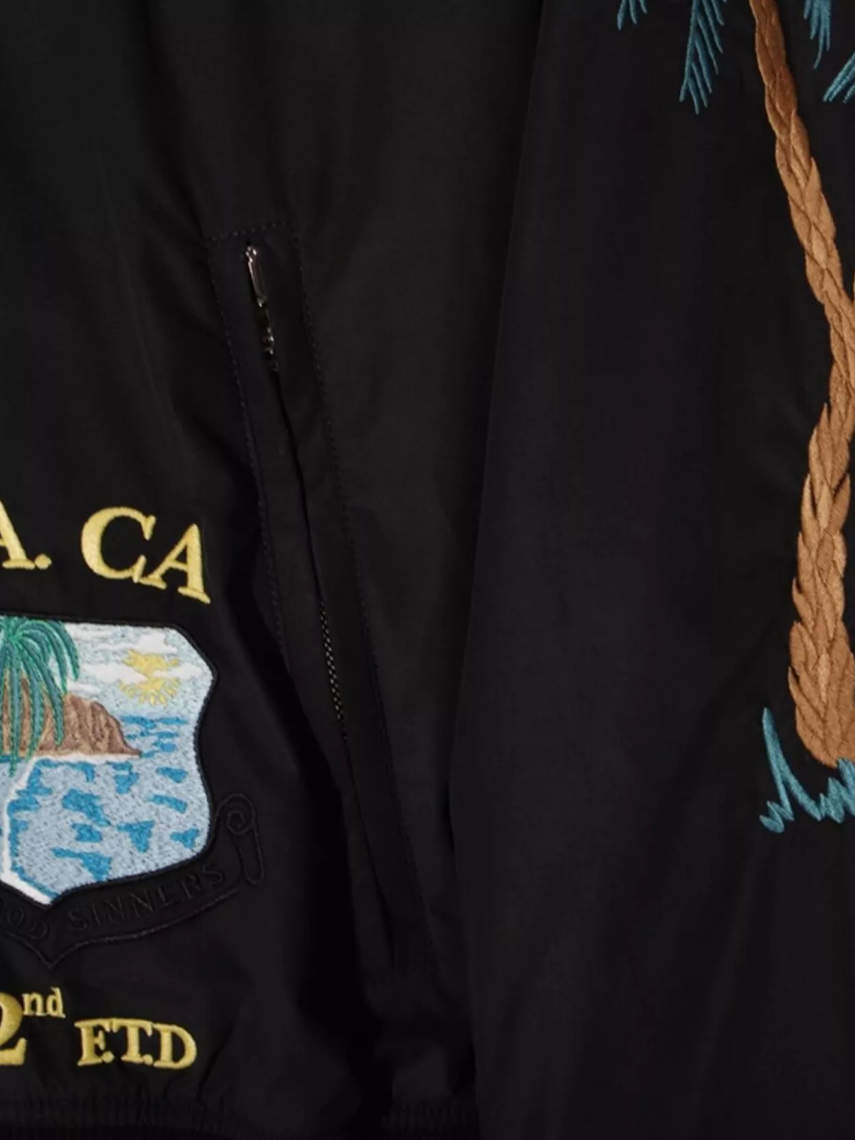 Amiri Casual Jacket With Embroidered Design And Pockets