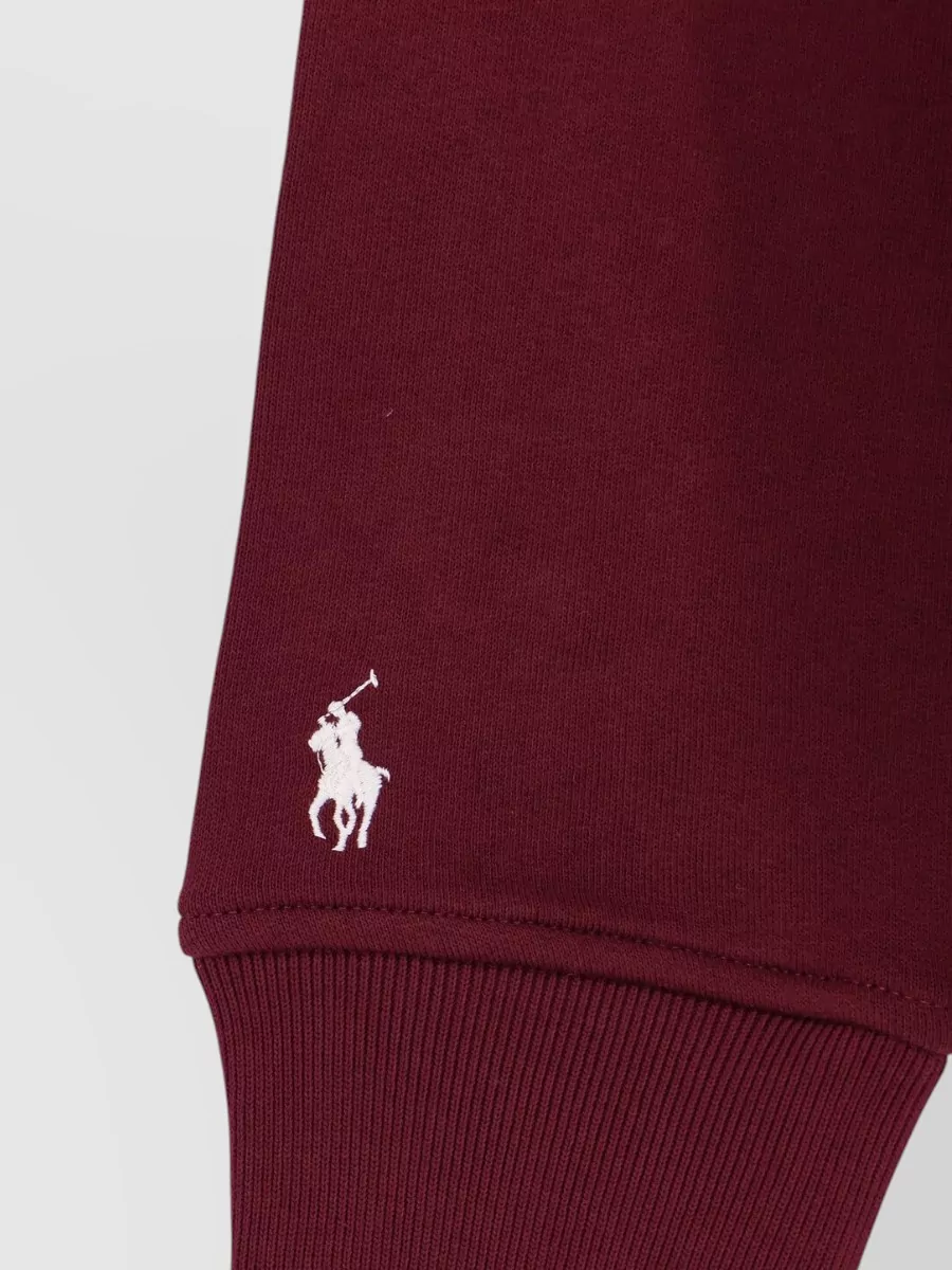 Polo Ralph Lauren Ribbed Logo Print Hoodie