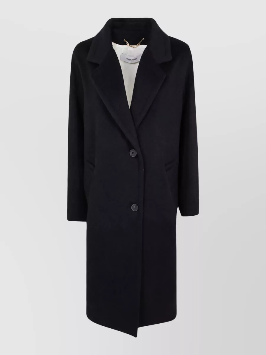 Golden Goose virgin wool mohair single-breasted coat