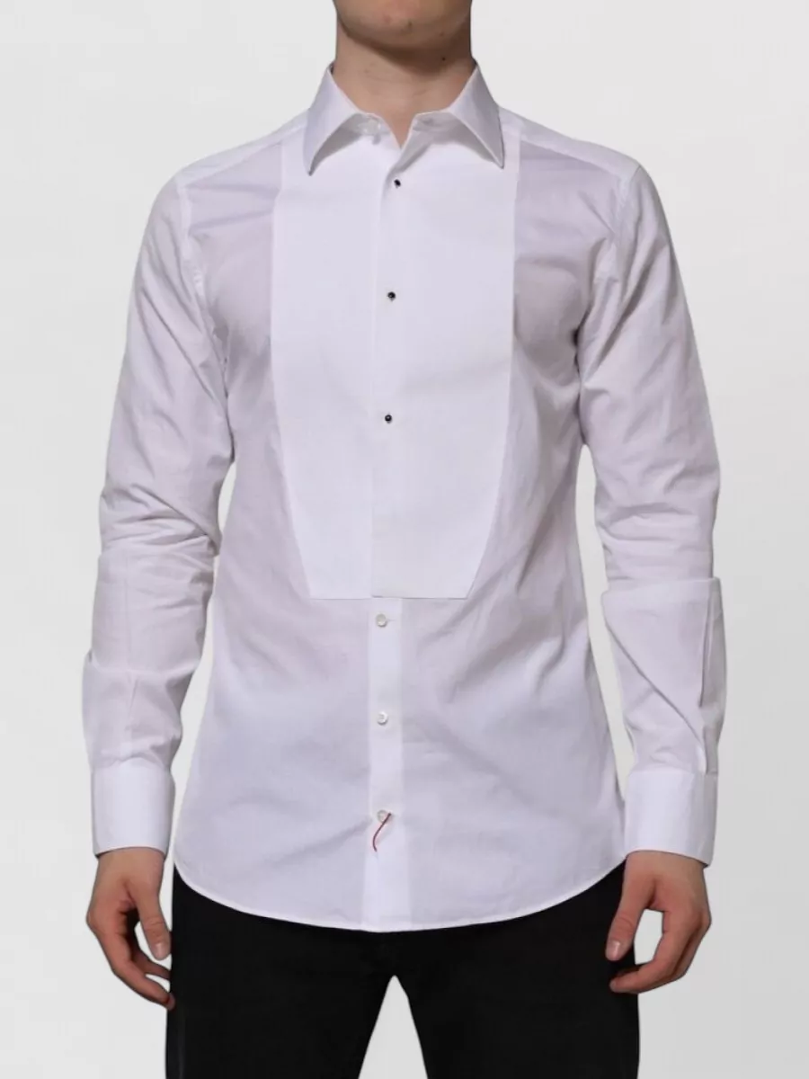 Dolce&Gabbana Cotton bib shirt