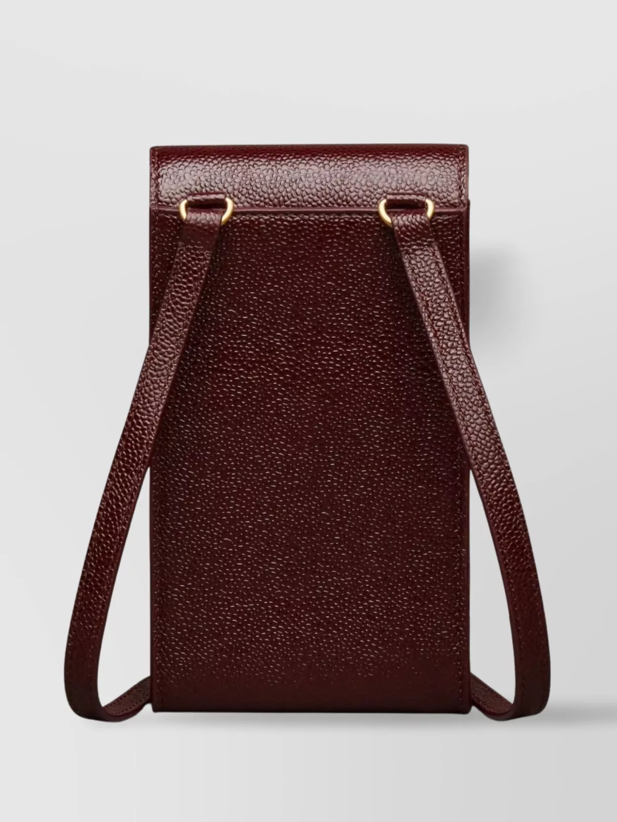 Shop Thom Browne Leather Shoulder Phone Holder